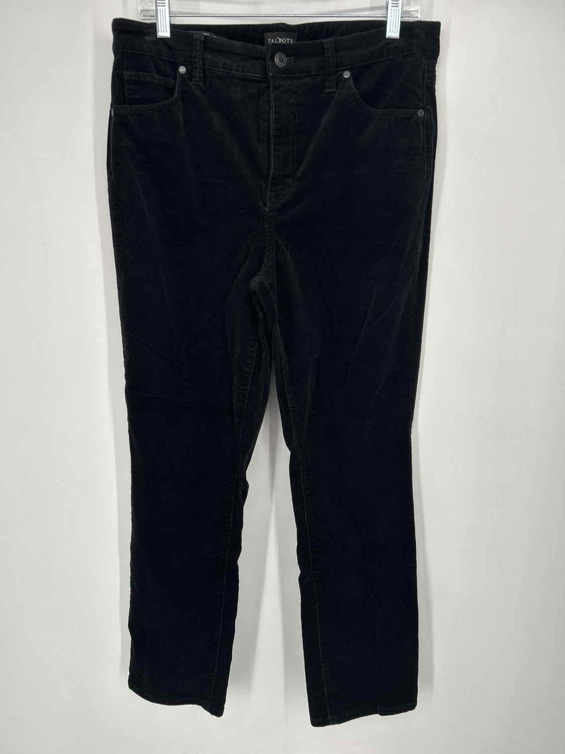 Talbots Size 10P Black Corduroy Pants