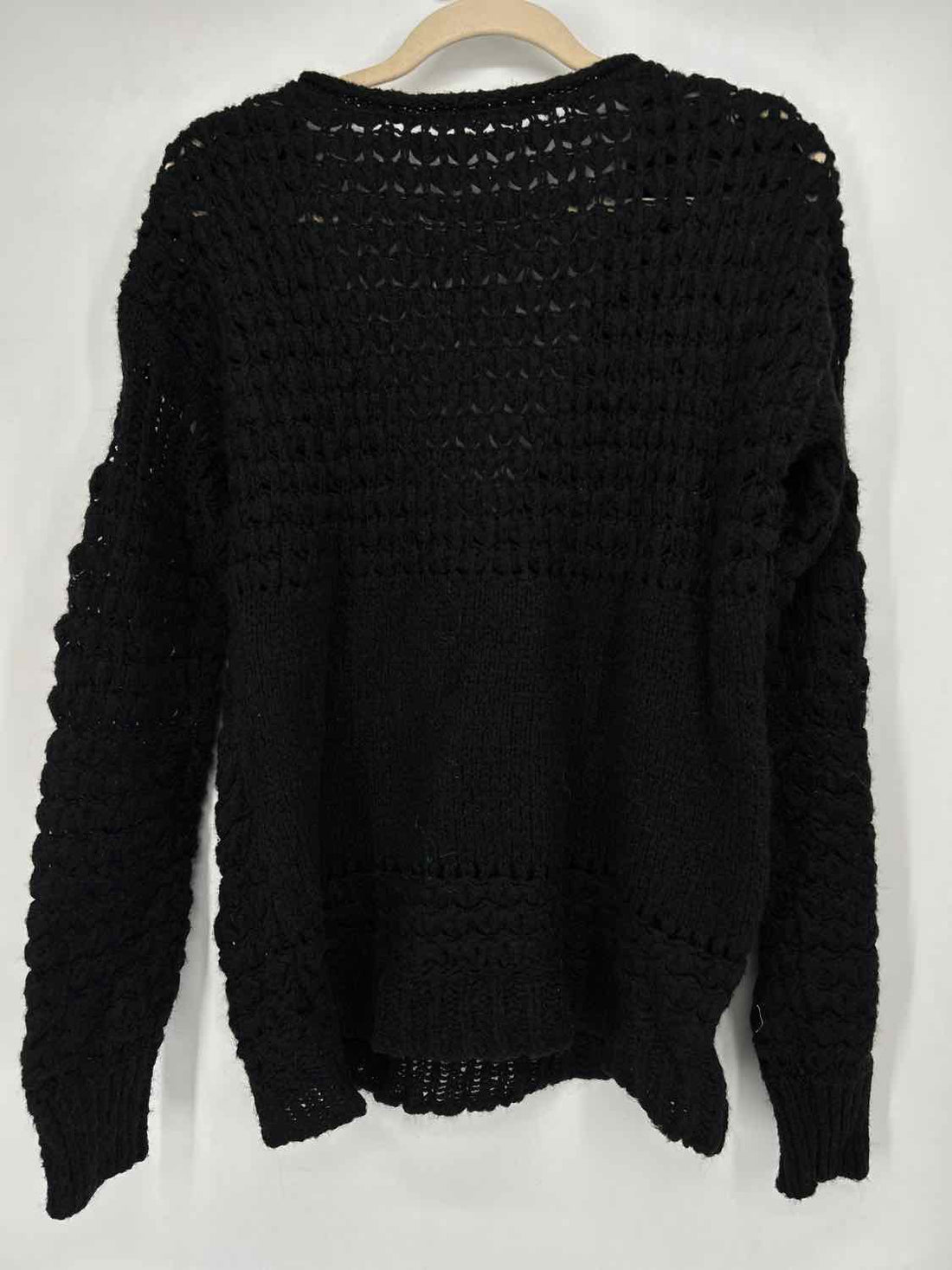 Free People Size S Black Knit Sweater