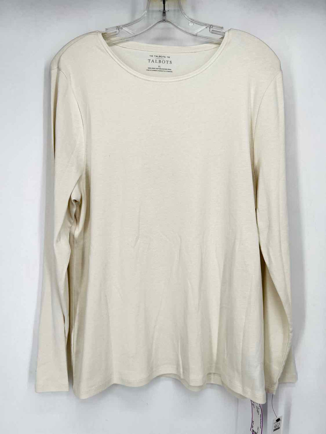 Talbots Size XL Ivory NWT Long Sleeve