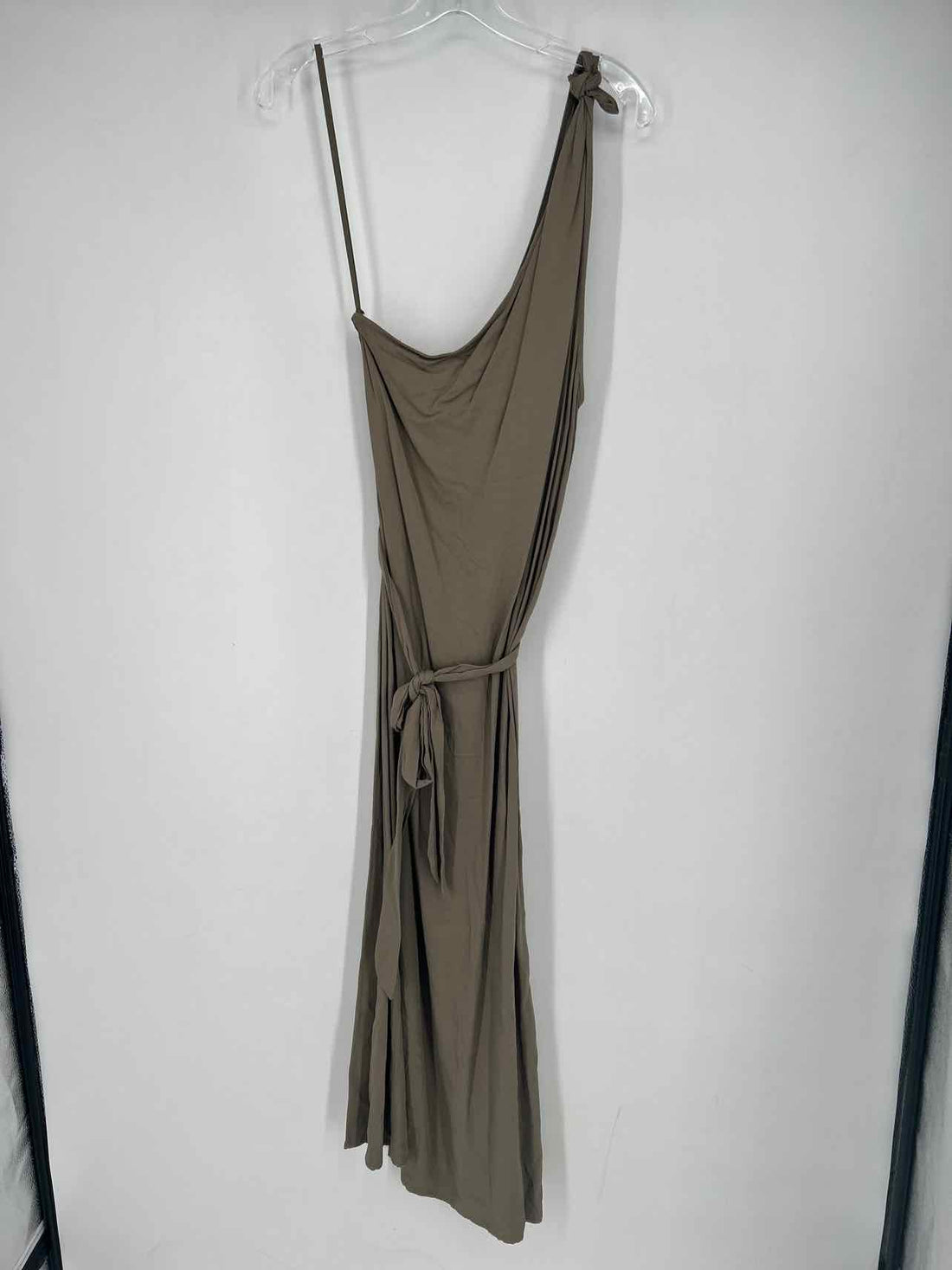 Antonio Melani Size S Grayish Green One Shoulder Dress