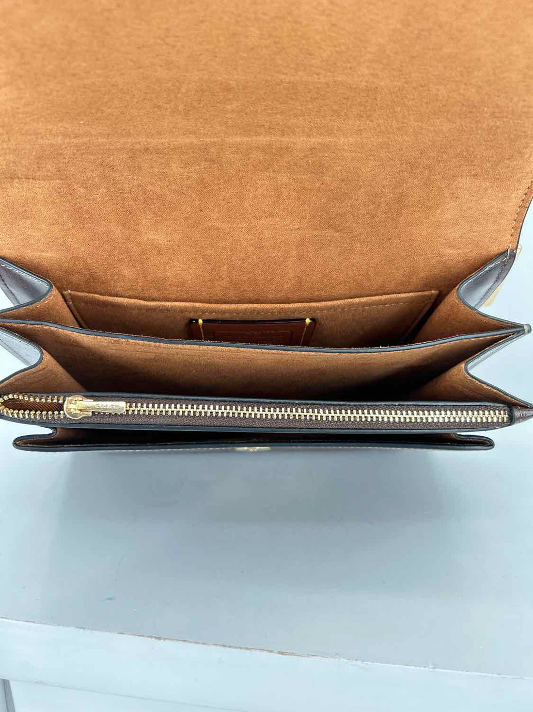 Coach Dark Brown Leather Crossbody