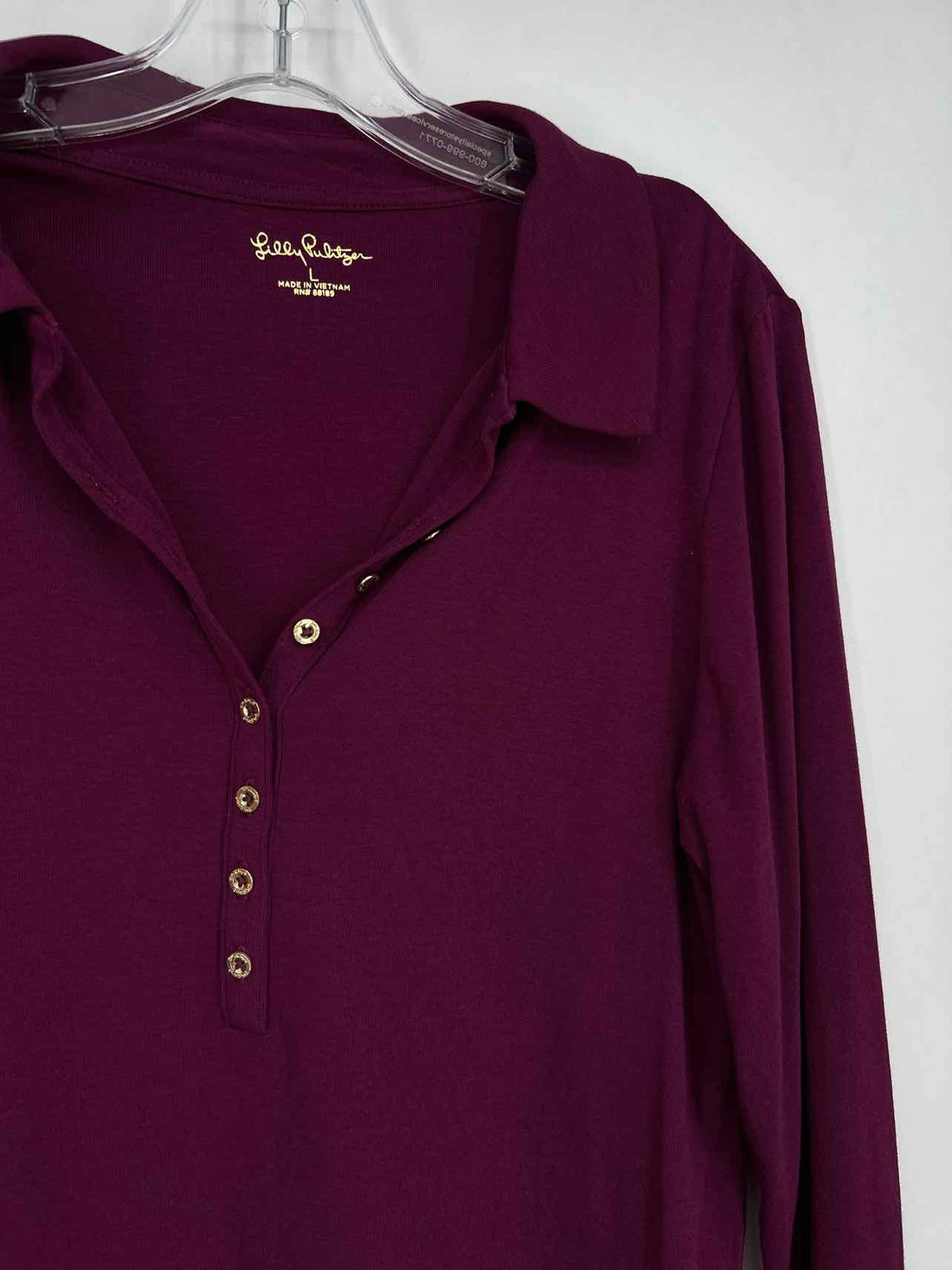 Lilly Pulitzer L Dark Purple Long Sleeve Lilly Pulitzer Top
