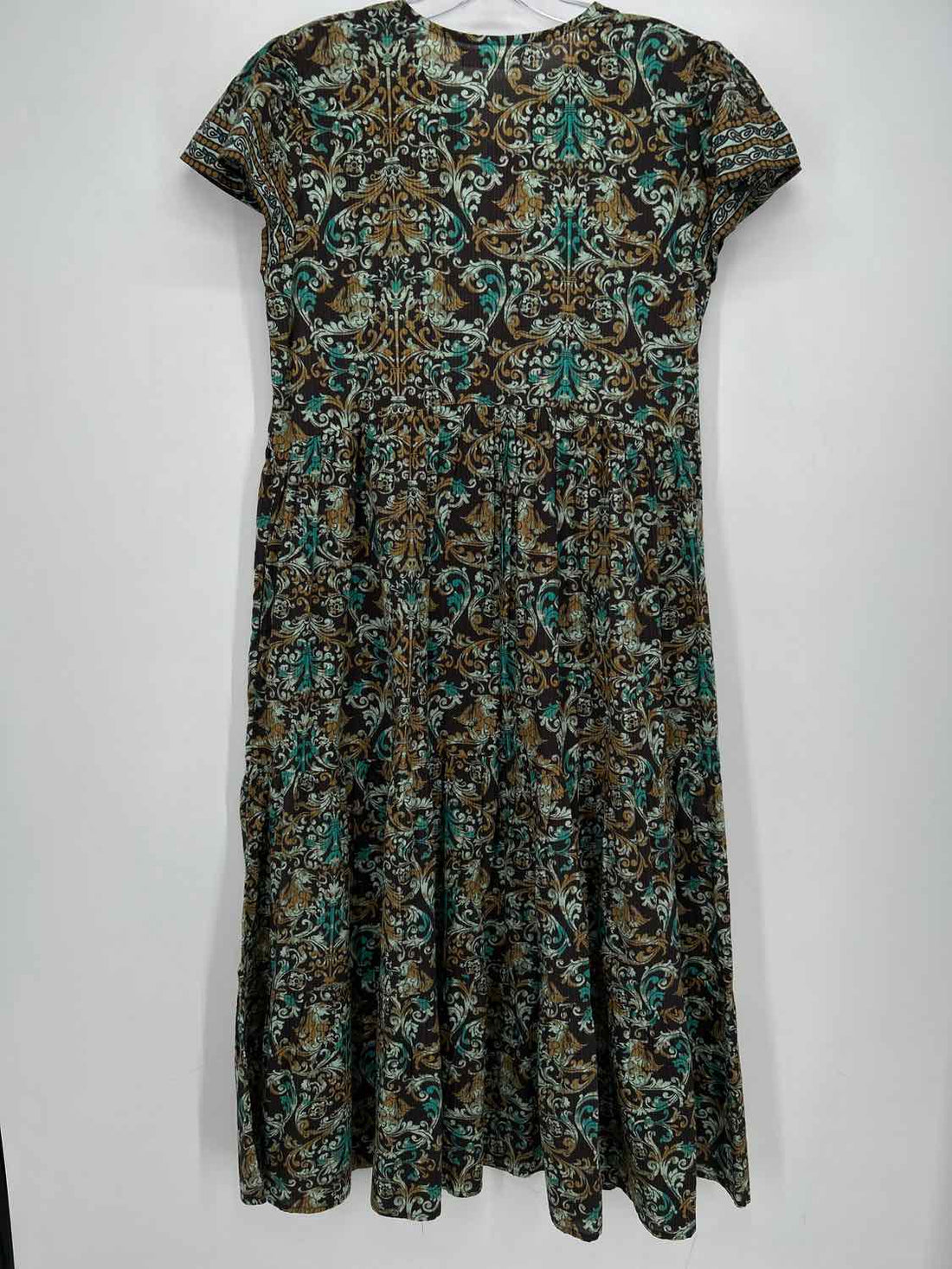 Bindu Size S Dark Brown Print Dress