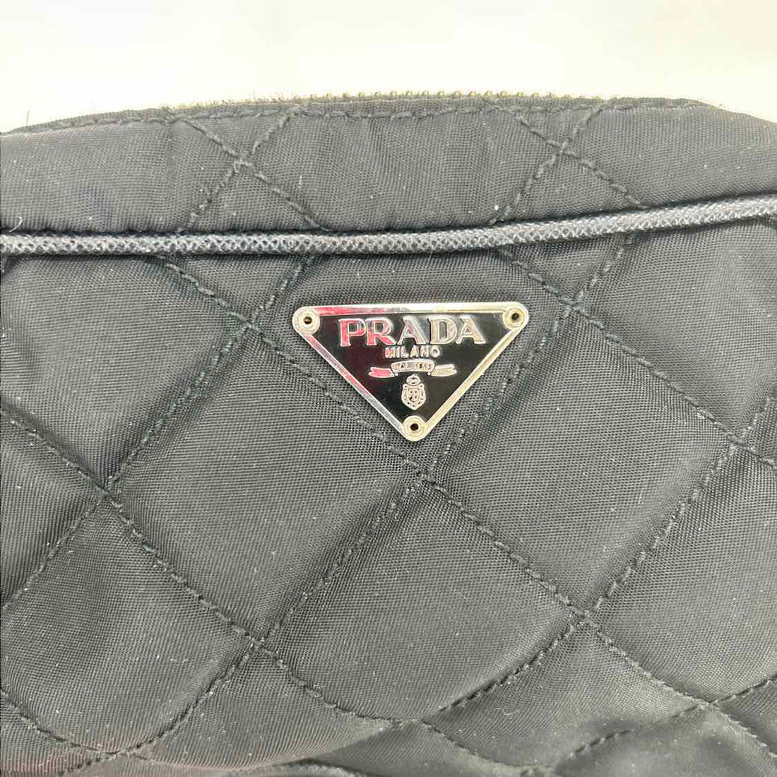 Prada Tessuto Quilted Mini Black Vintage LUXURY