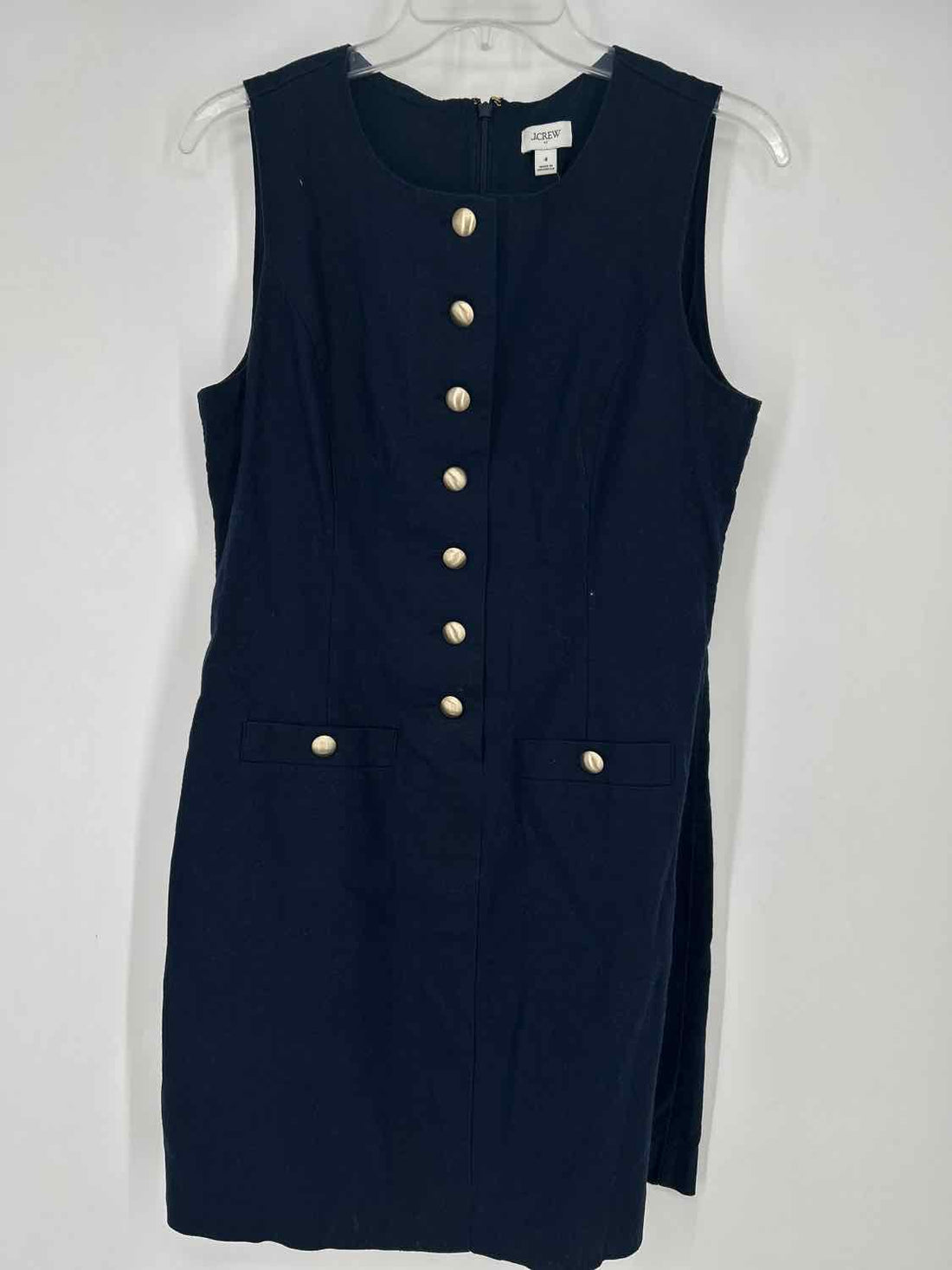 J Crew Size 4 Navy Sleeveless Dress