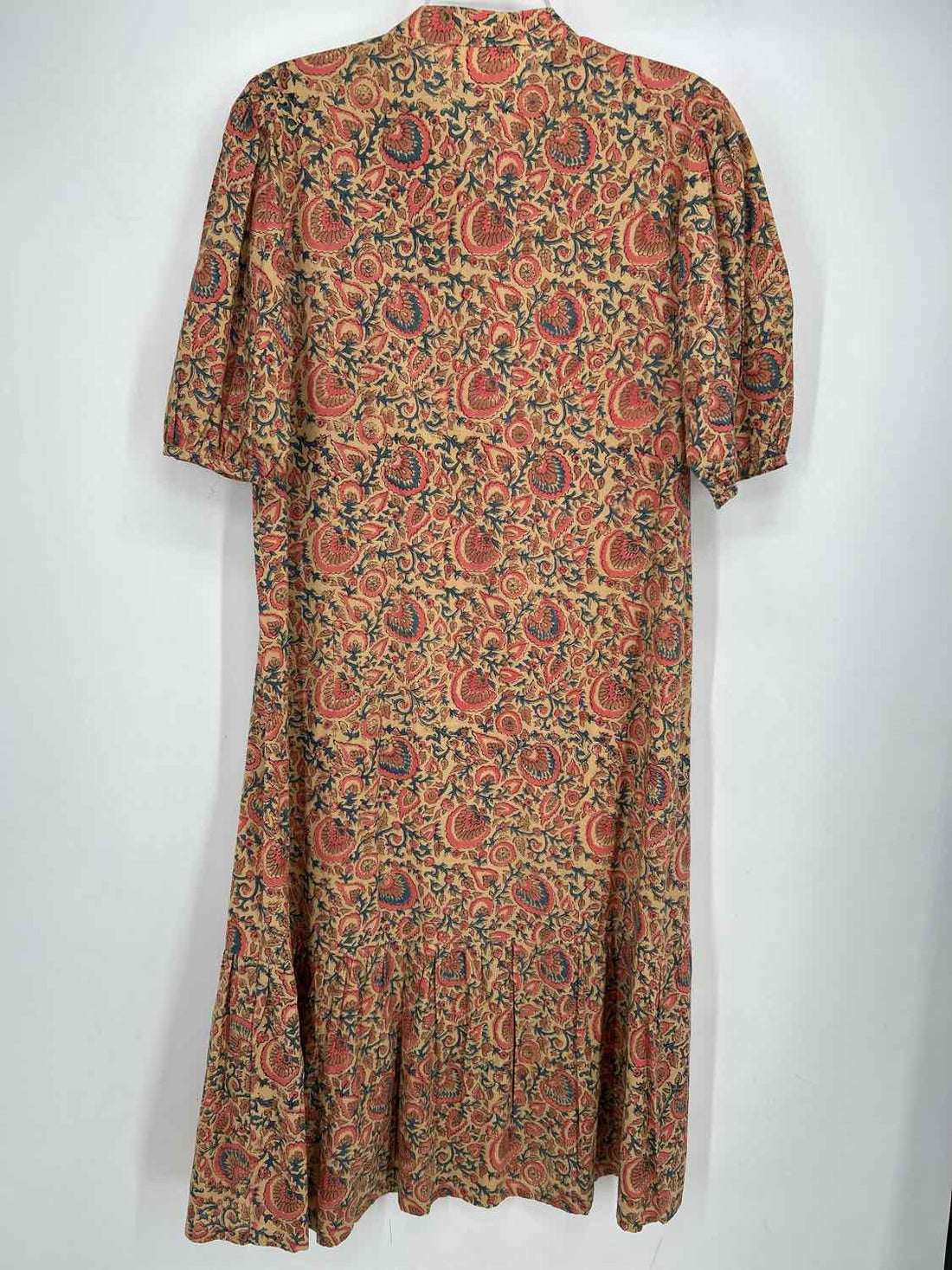 Grace Holiday Size M Tan Print Dress