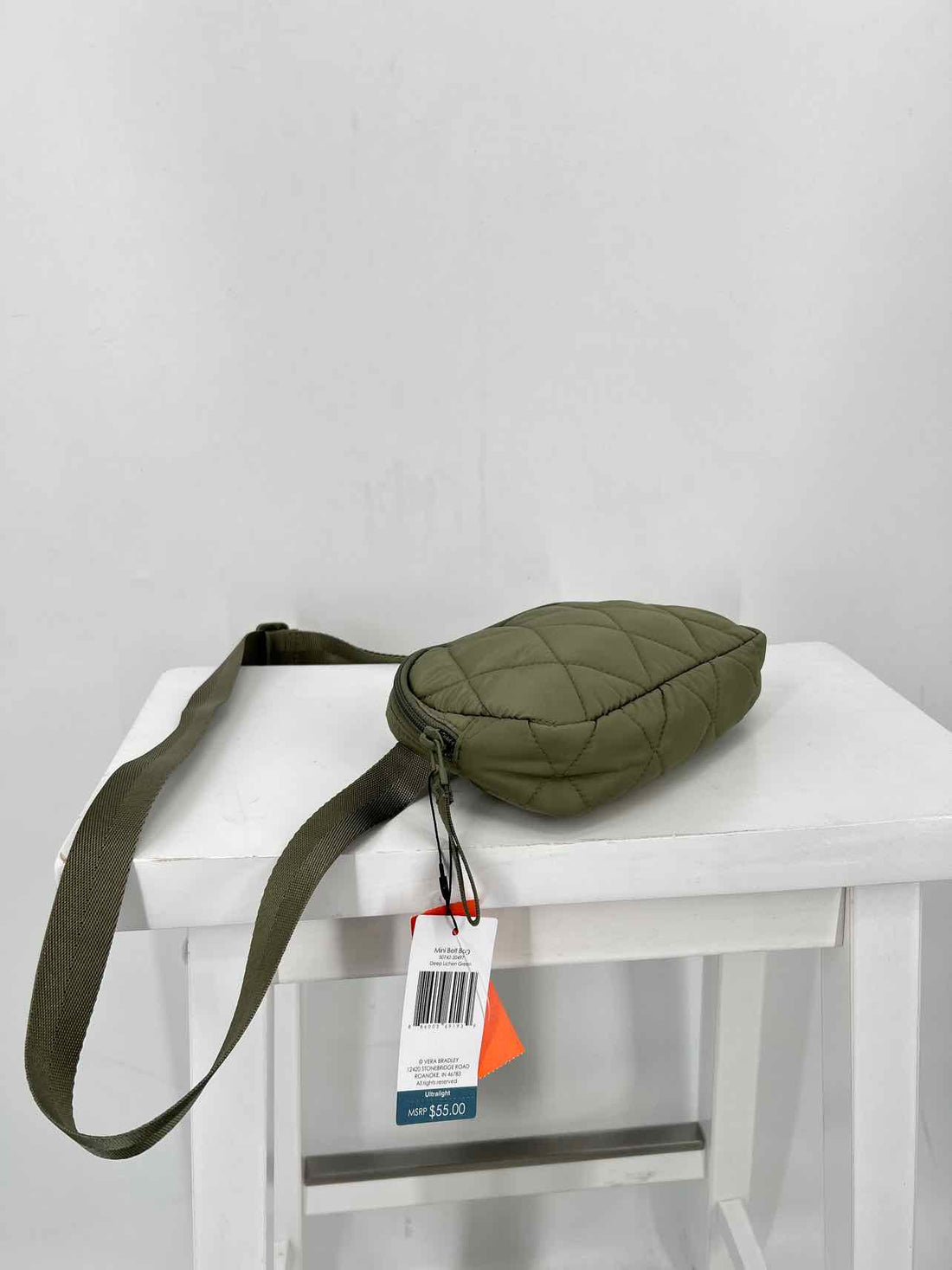 Vera Bradley Olive Quilted Nylon NWT Belt Bag