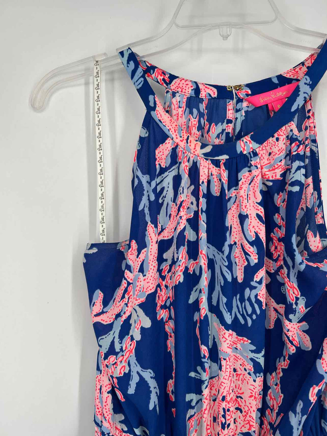 Lilly Pulitzer 8 Navy Print Sleeveless Lilly Pulitzer Dress