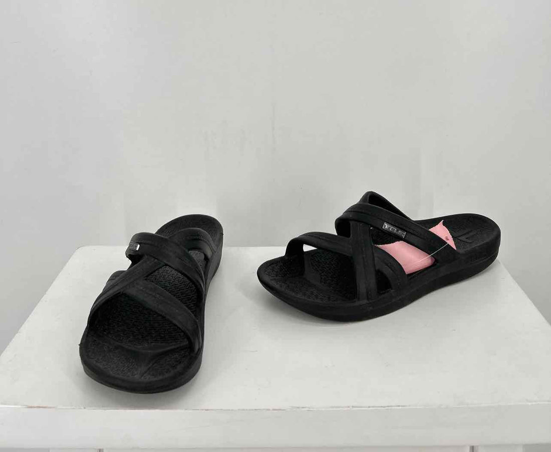 Telic Women Size XS Black Sandals