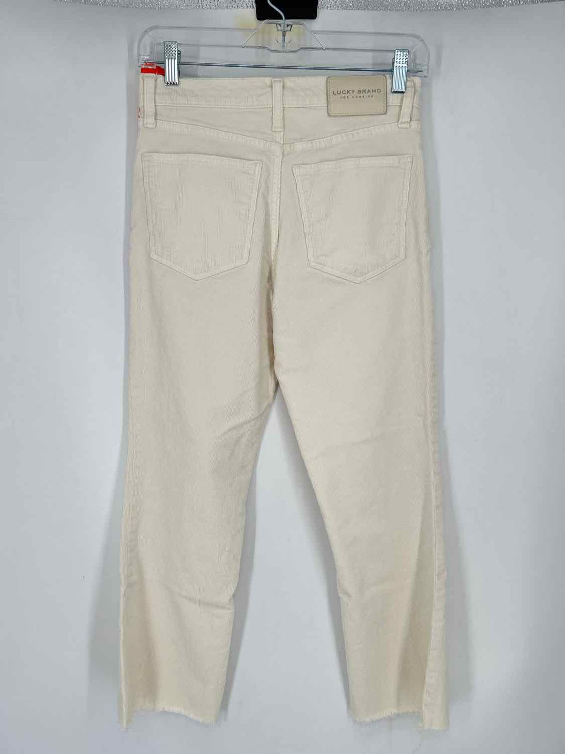 Lucky Brand Size 26/2 White Corduroy Pants