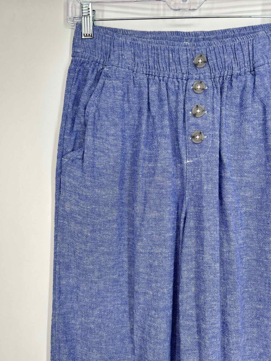 Loft Size XS Blue Linen/Viscose Pants