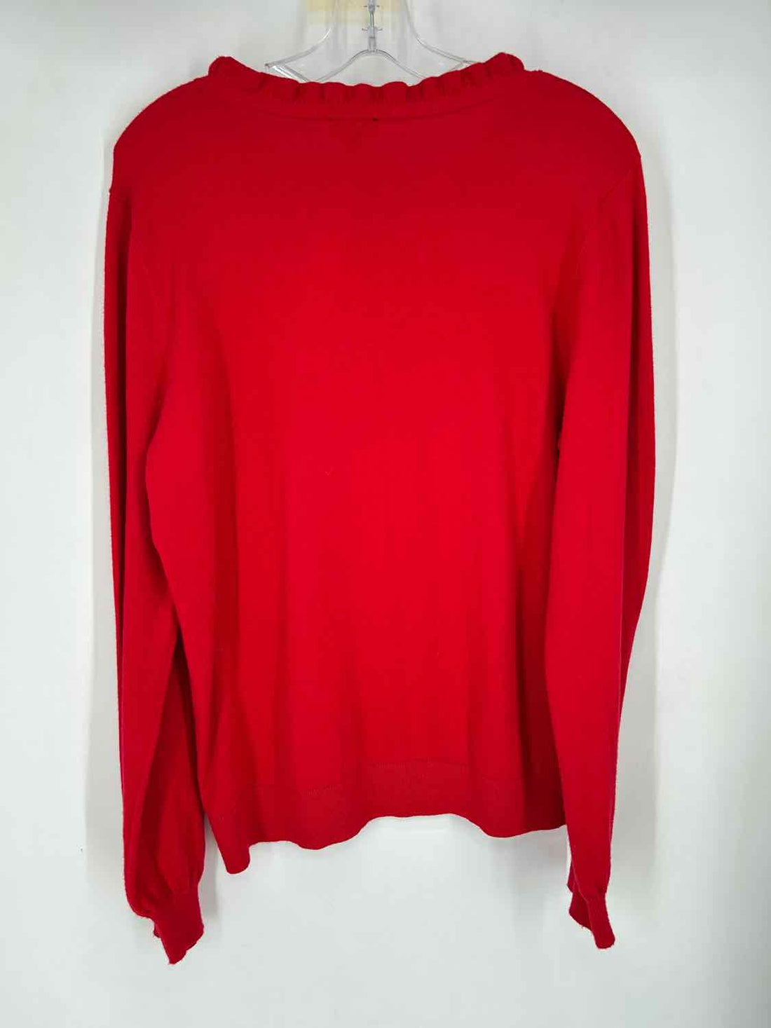 Talbots Size L Red Wool Blend Sweater