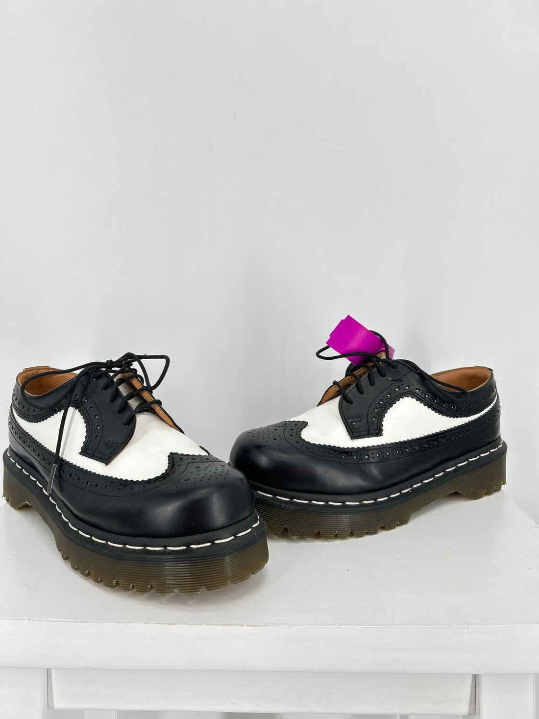 Dr. Martens Women Size 10 Black & White Loafers