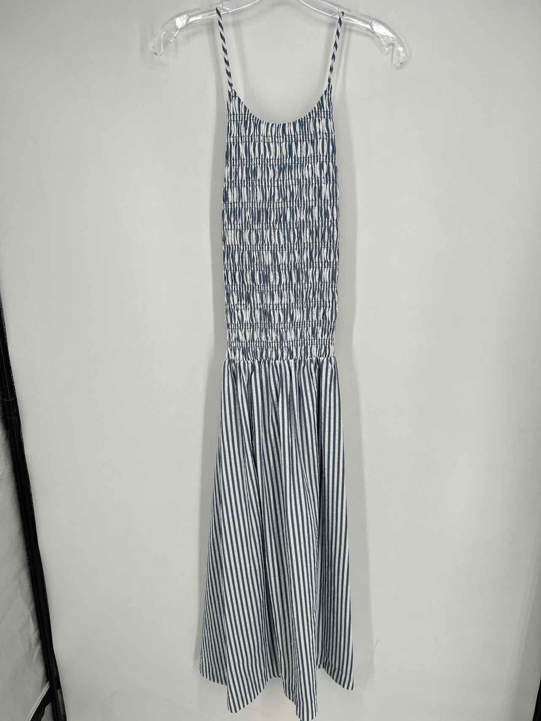 Loft Size M Blue & White Striped Dress