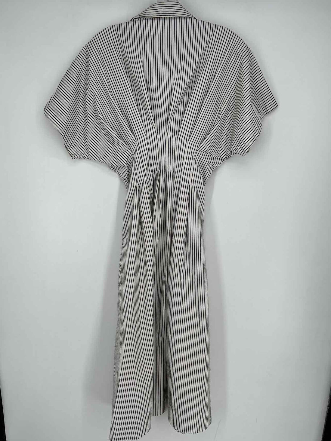 Exquise Size XS White & Navy Striped Short Sleeve Dress