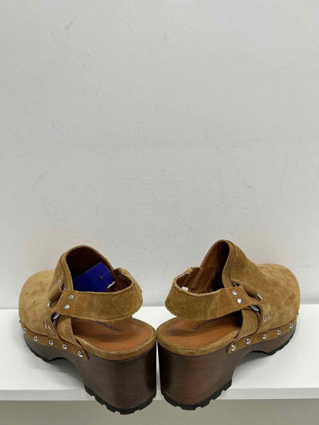 Lucky Brand Women Size 9.5 Tan New Suede Clogs