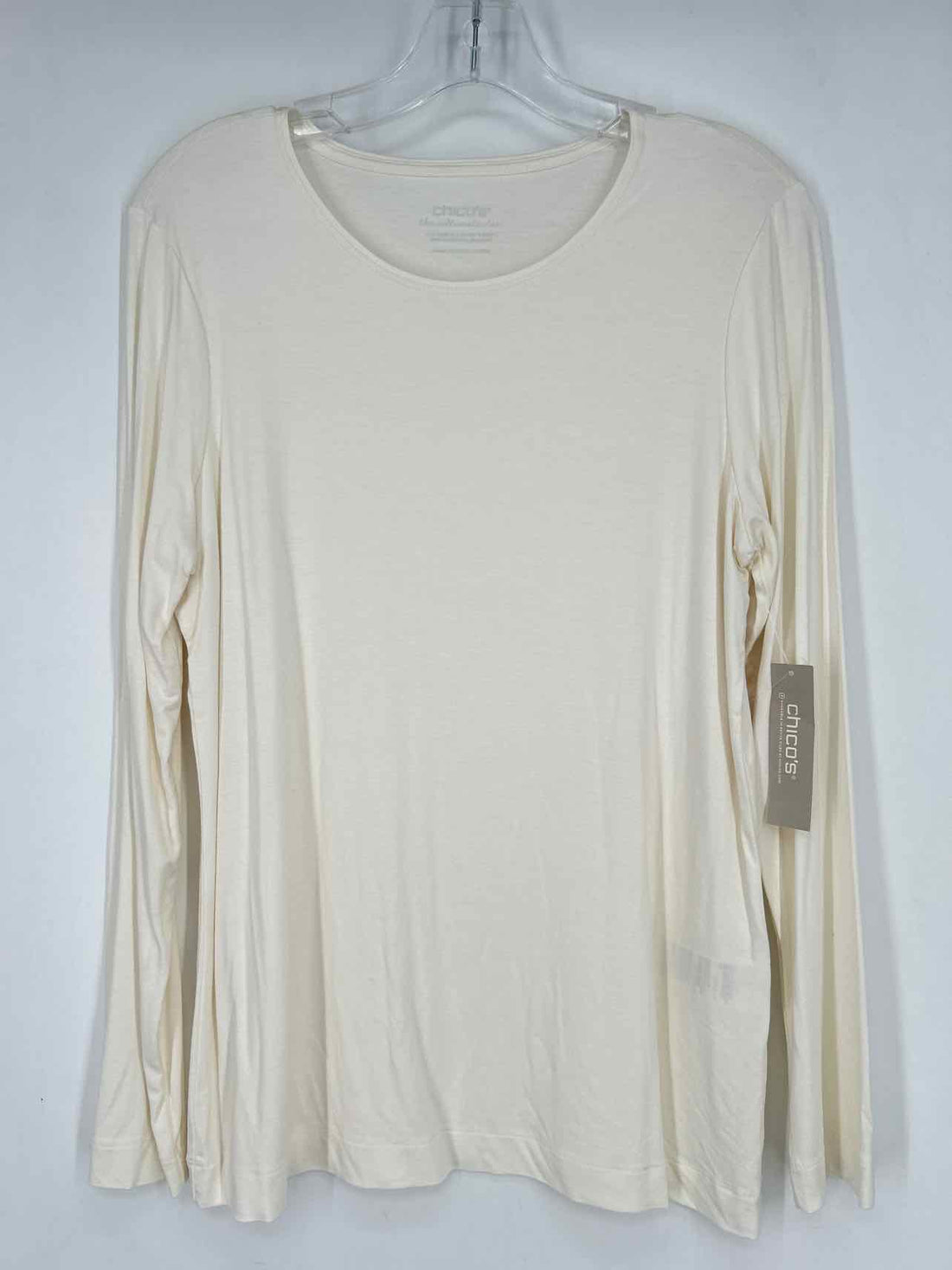 Chicos Size 1 (M) White NWT Long Sleeve