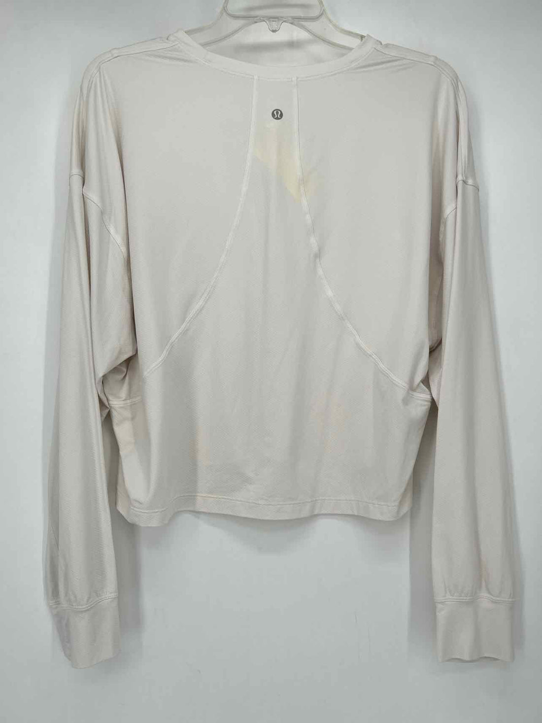 Lululemon Size 12 White Active Tops Long Sleeve