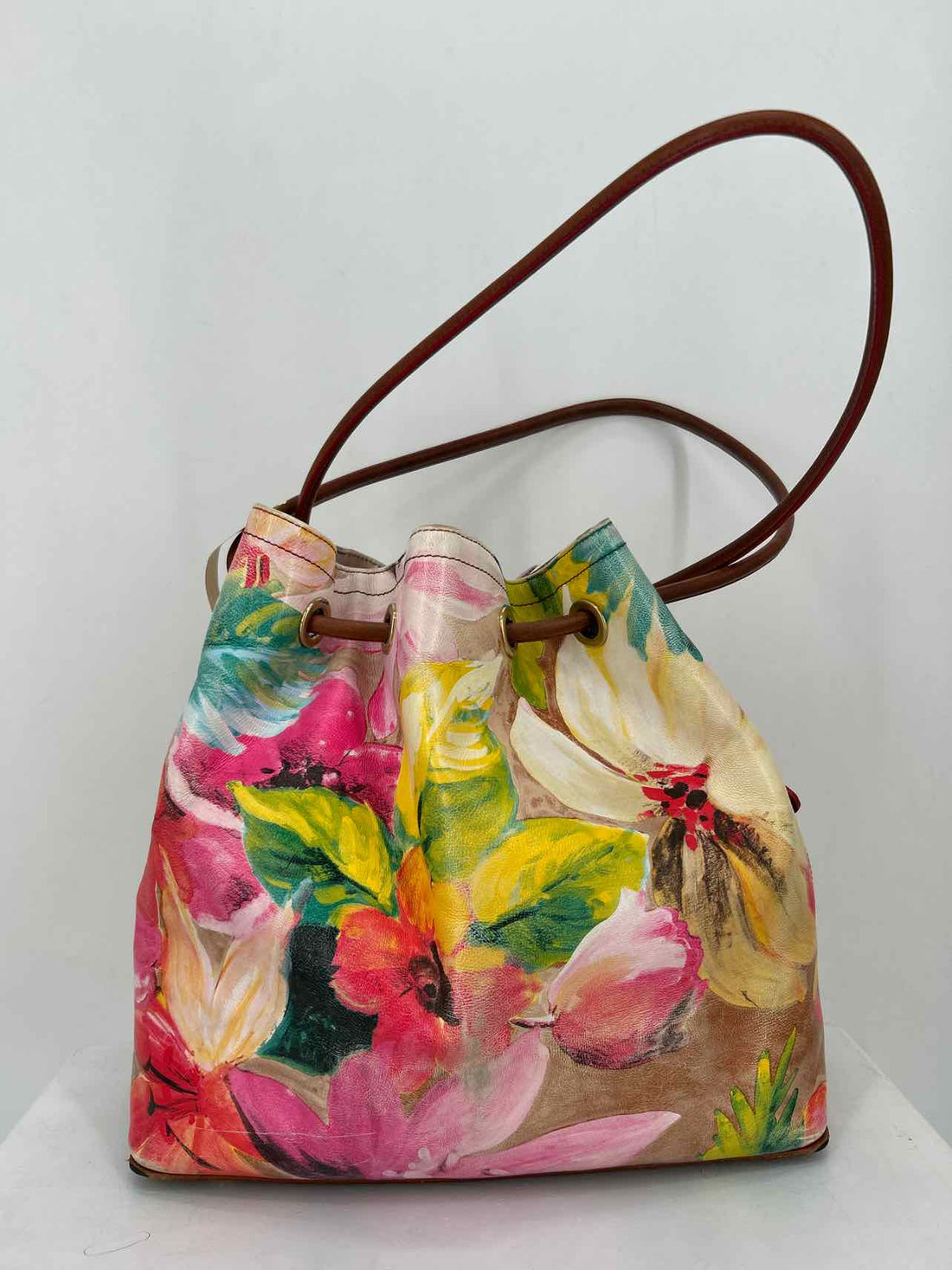 Brahmin Floral Leather Shoulder