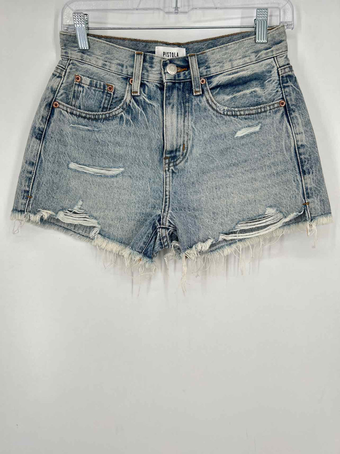 Pistola Size 25 Denim Distressed Shorts
