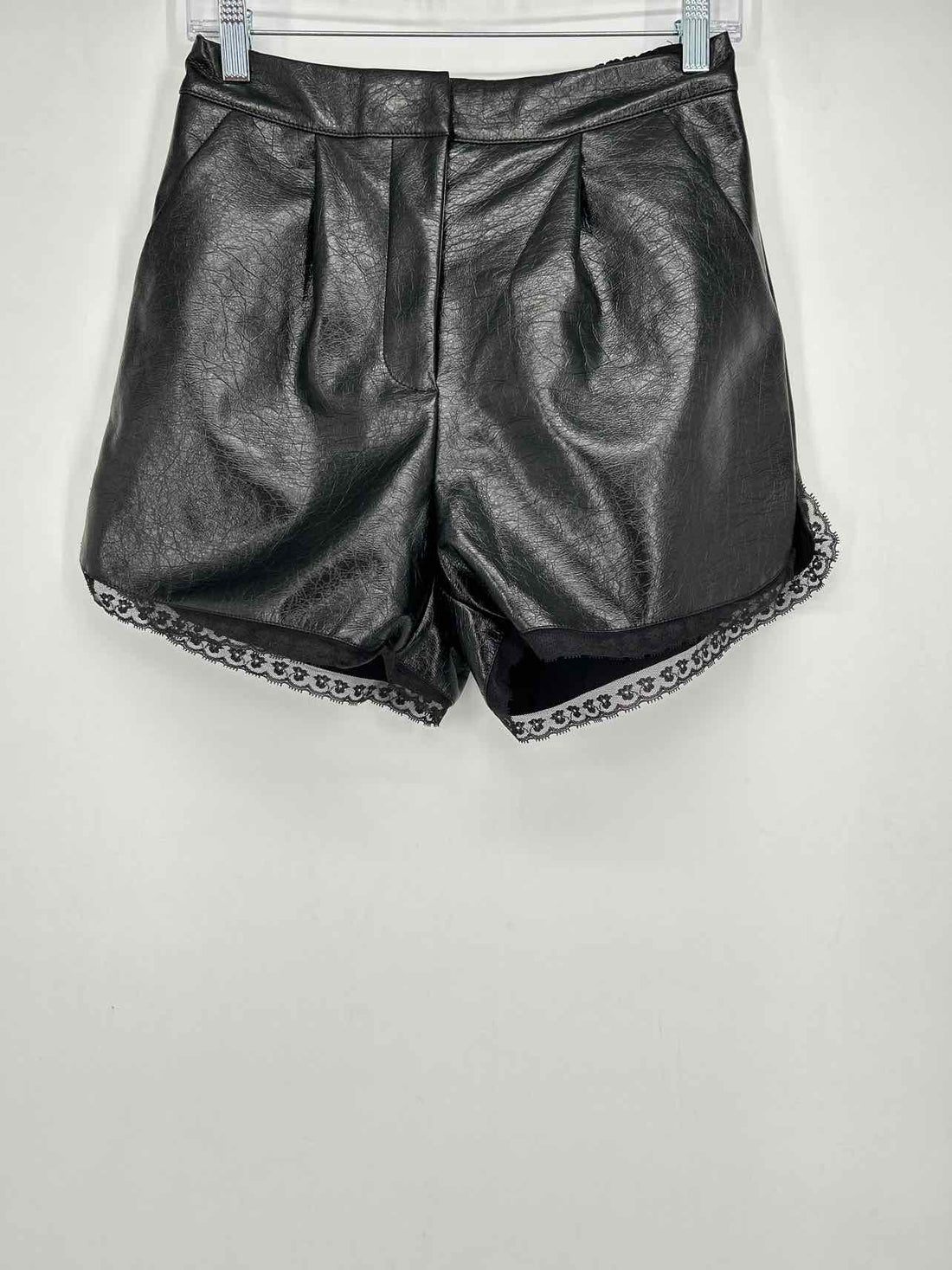 Christian Siriano Size L Beige Linen Shorts