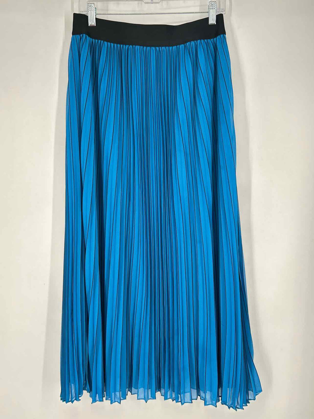 Chicos Size 1 (M) Blue & Black Pleated Skirts