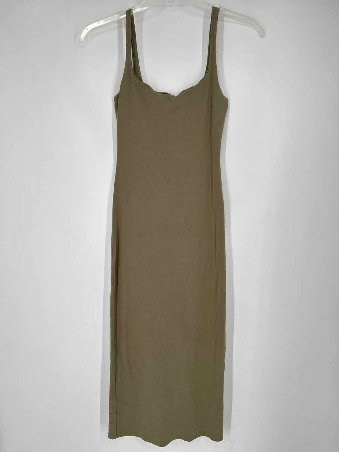 Bershka Size M Green Sleeveless Dress