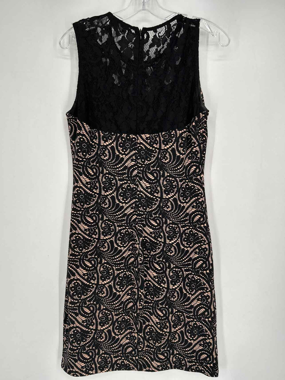 Badgley Mischka Size 10 Black & Beige Dress