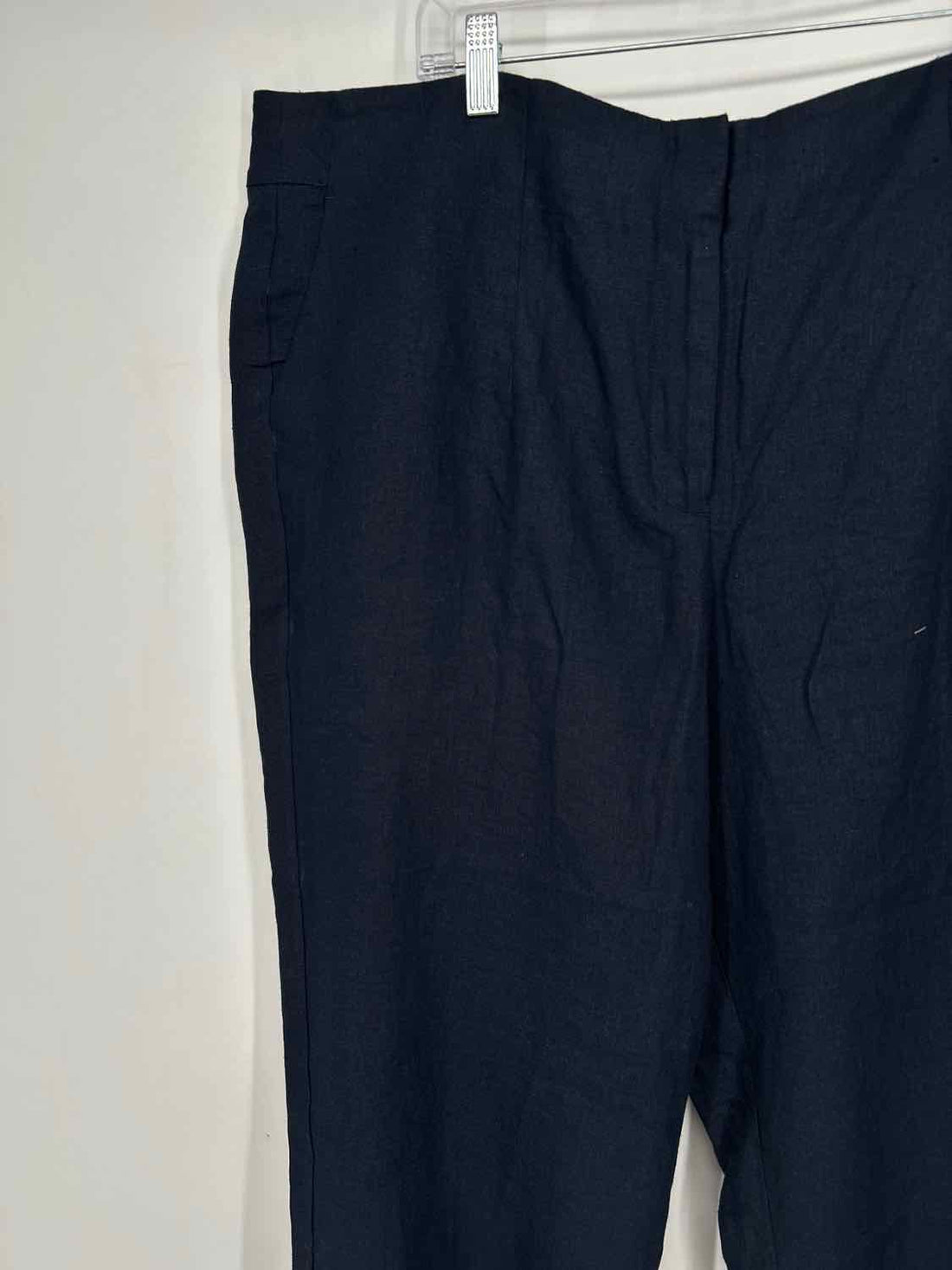 Talbots Size 18W Navy Linen Southampton Pants