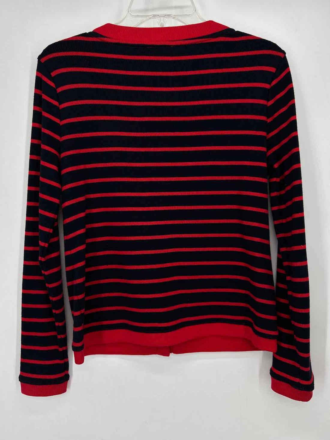 Talbots Size XS Navy & Red Cardigan