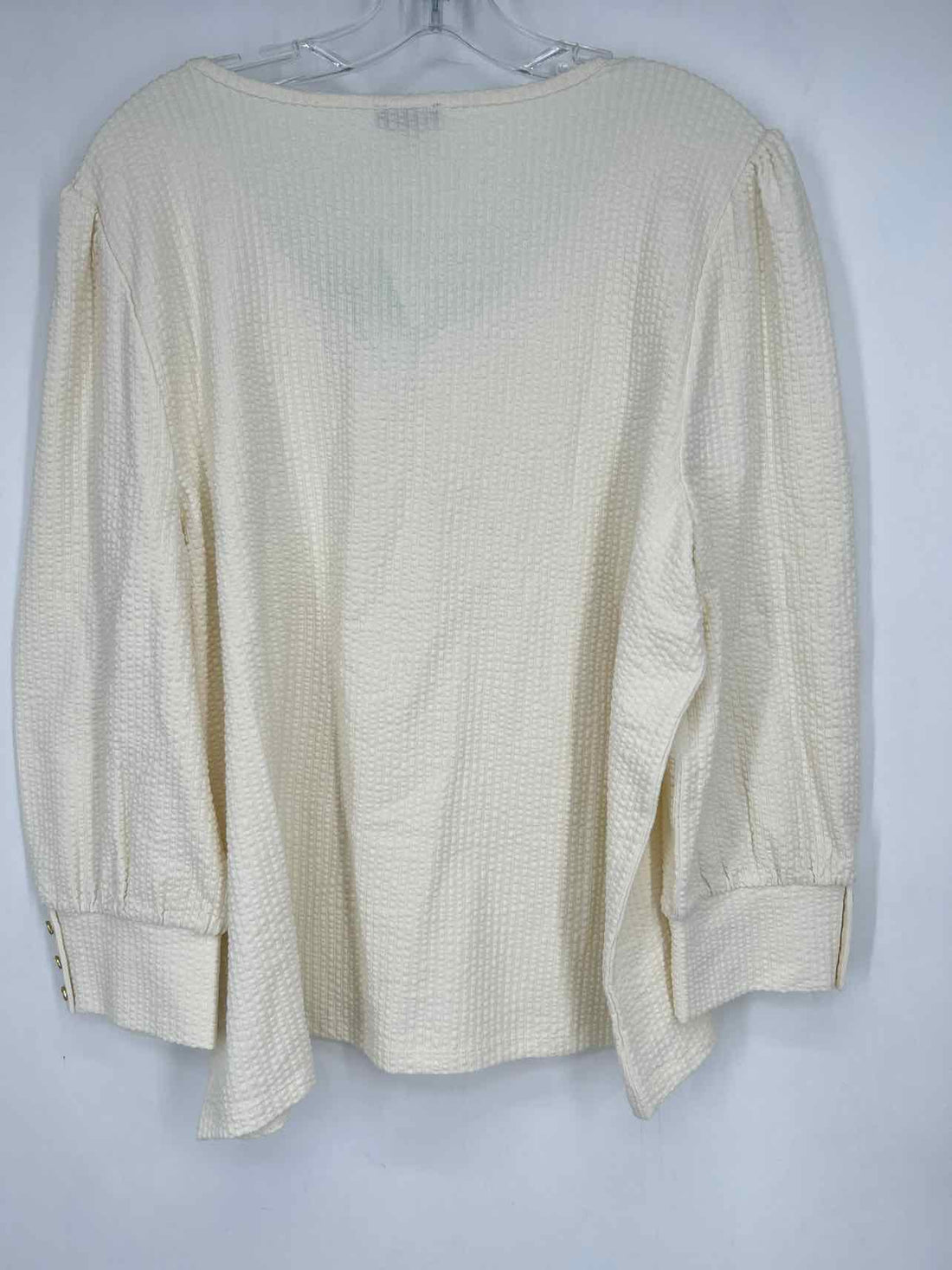 Talbots Size XL Ivory Textured NWT Long Sleeve