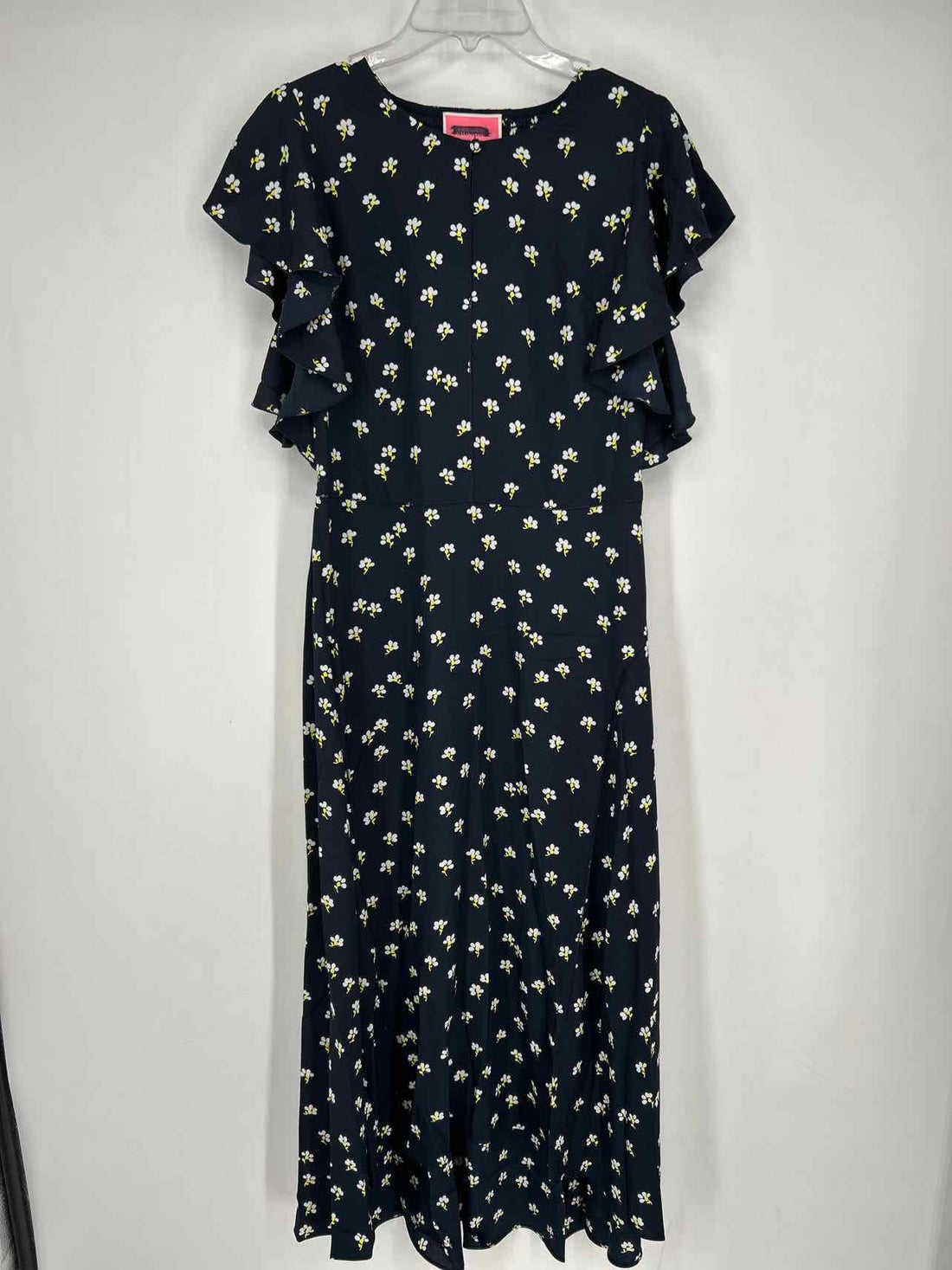 Kate Spade Size 8 Navy Print Short Sleeve Dress