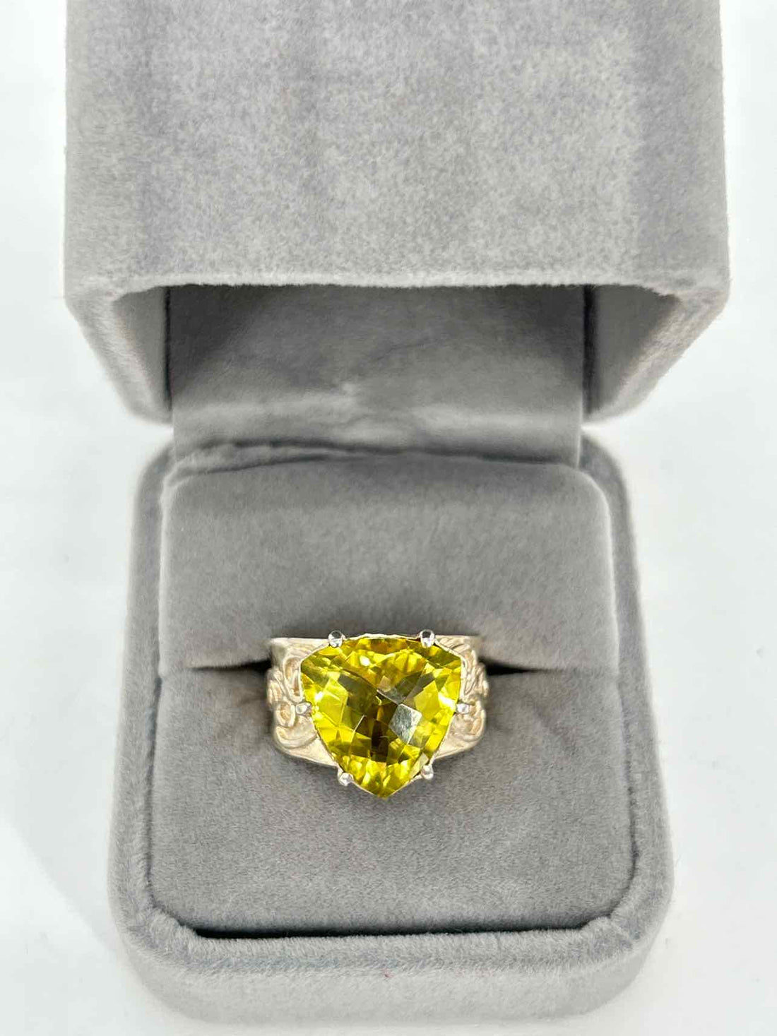 Lorenzo Size 7 Sterling Silver Citrine Like New LUXURY