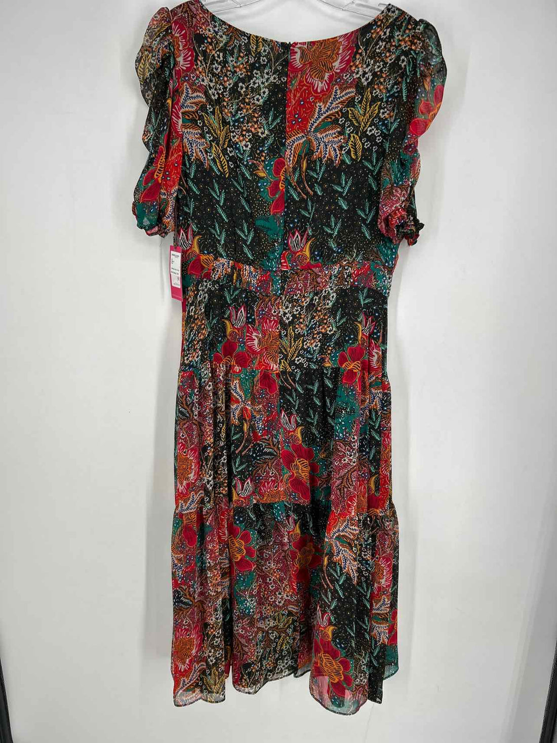Vince Camuto Size 8 Black Multi Color Floral NWT Dress