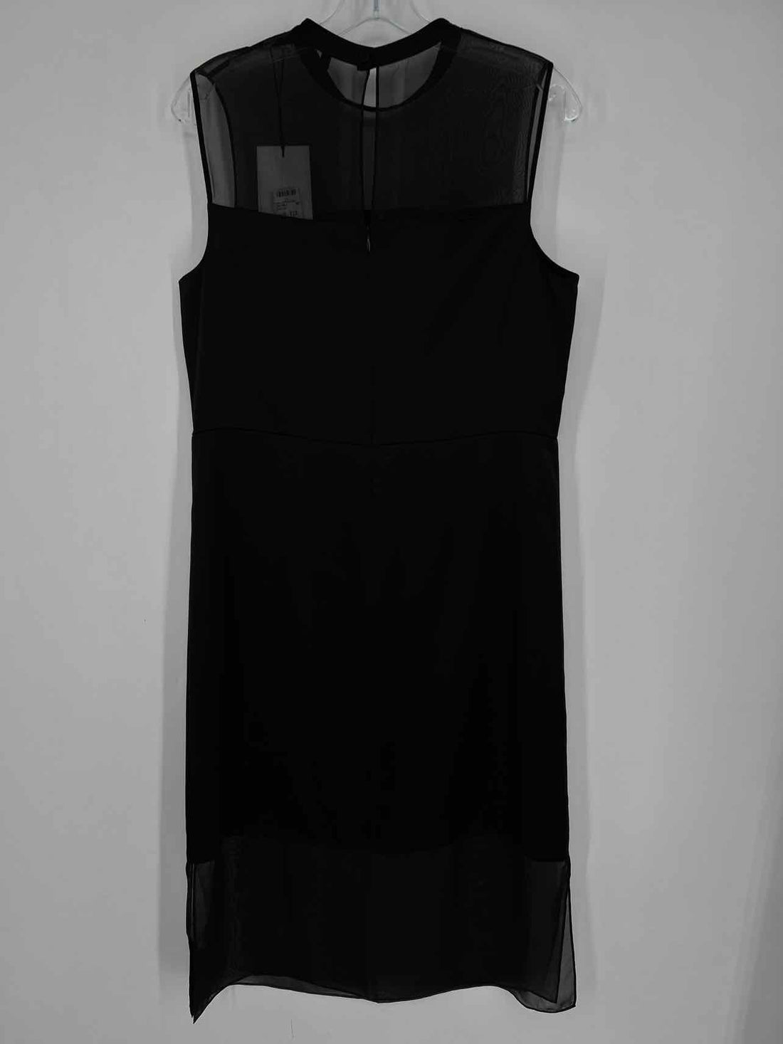 Theory Size 8 Black Satin NWT Dress