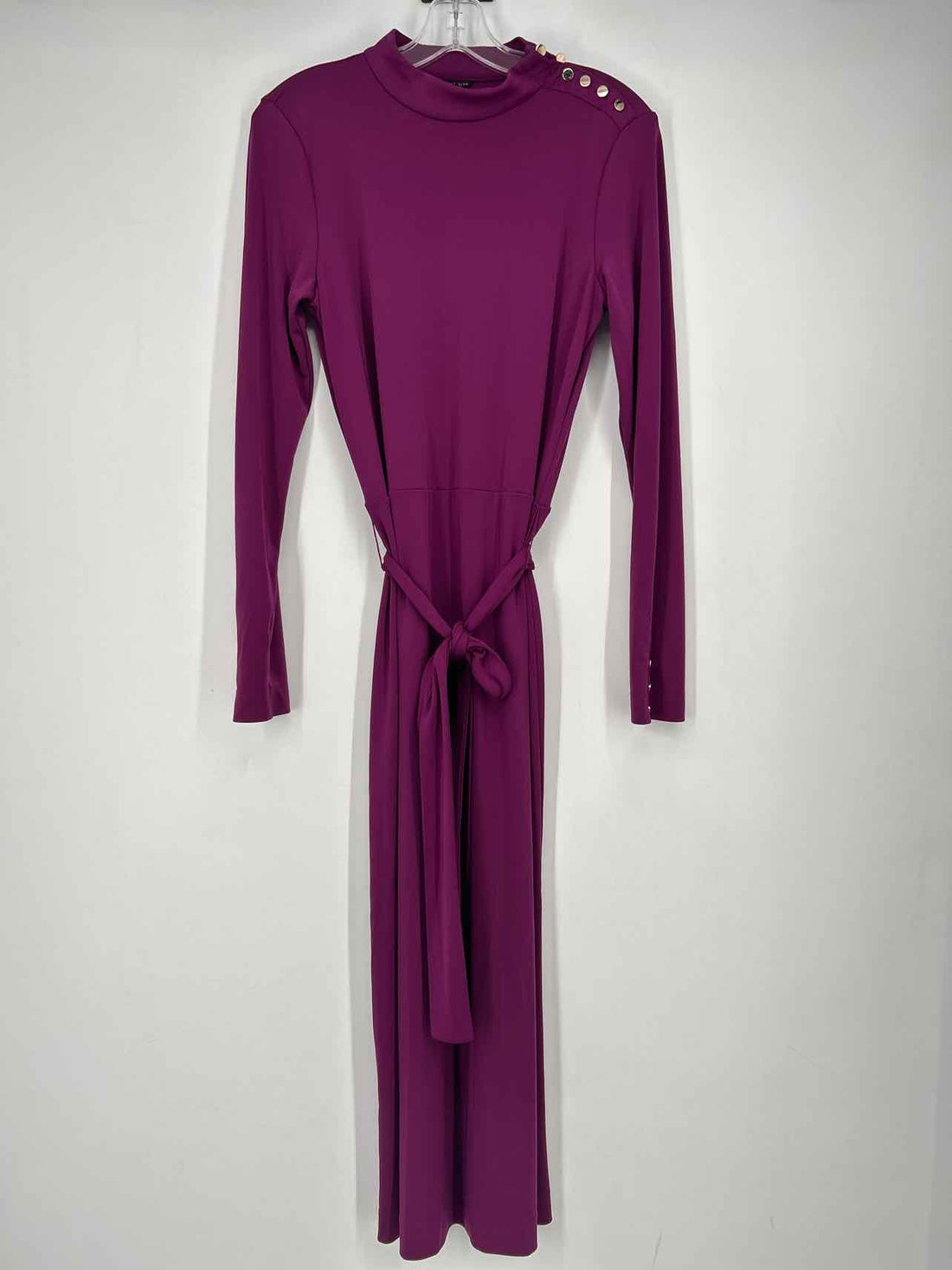 Ann Taylor Size 8 Dark Purple Long Sleeve Dress