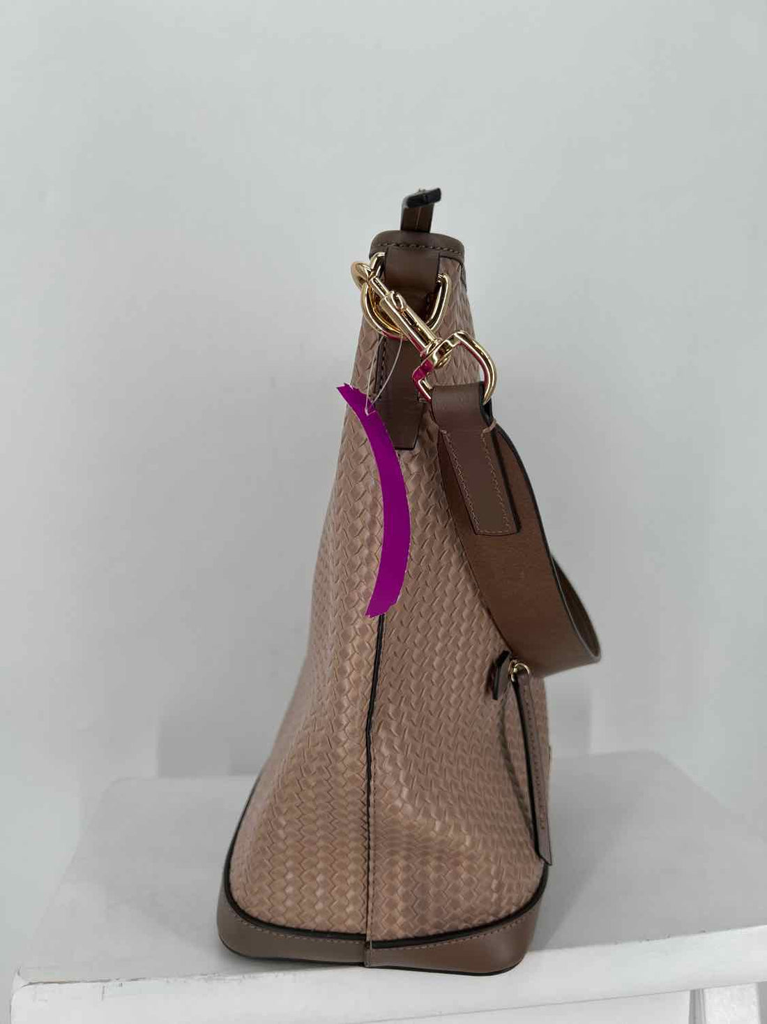 Dooney & Bourke Dusty Blush Camden Woven Leather Hobo