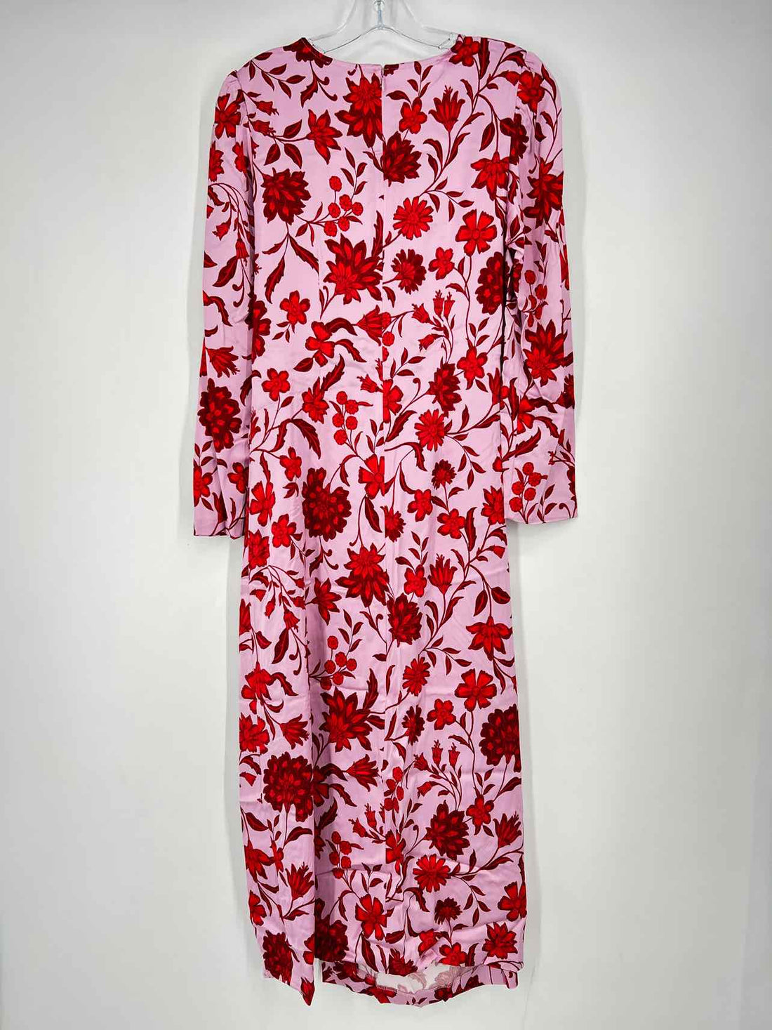 Ann Taylor Size 10 Light Purple & Red Floral Long Sleeve Dress