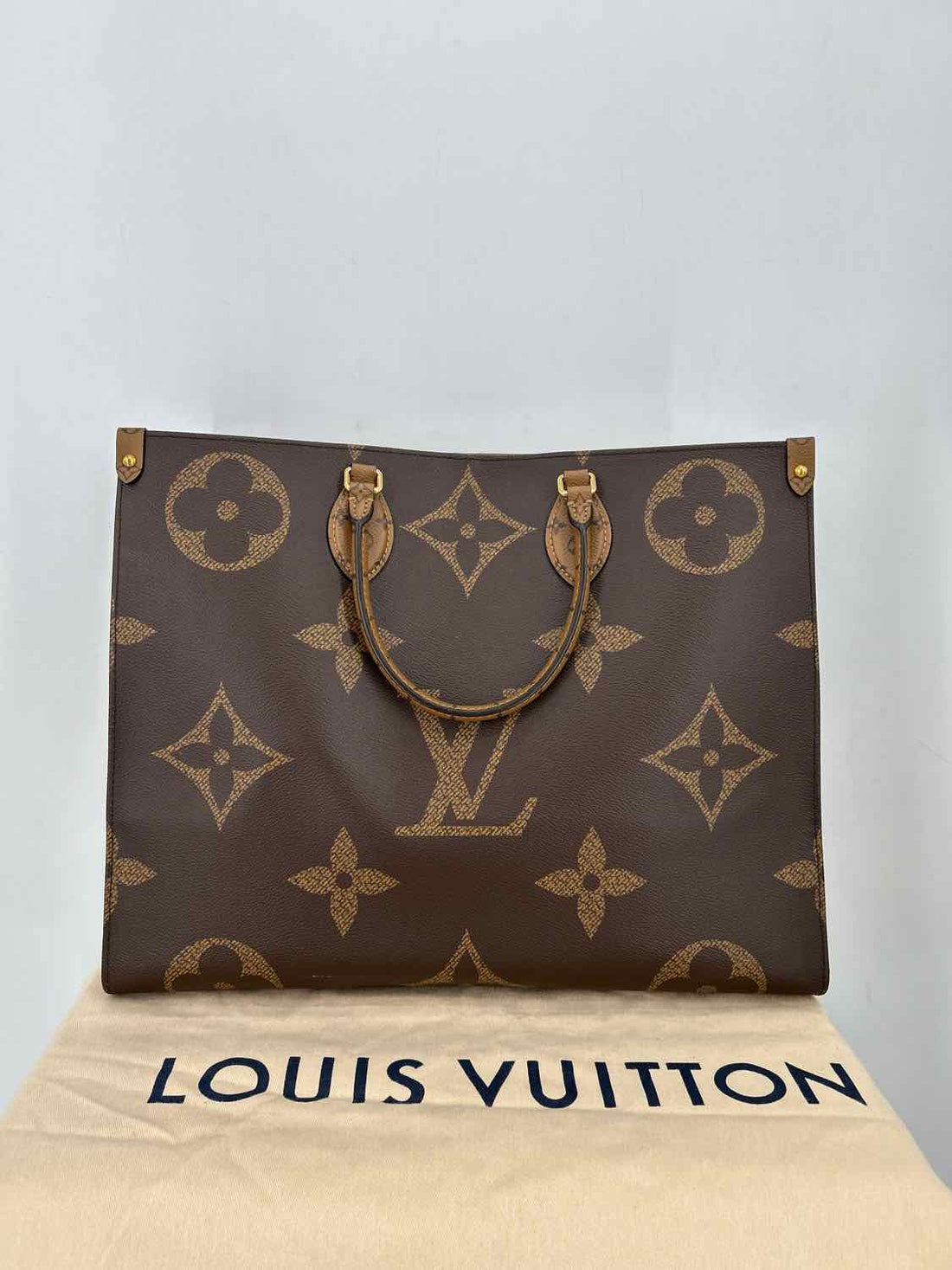 Louis Vuitton Monogram Giant & Monogram Reverse Coated Canvas & Leather LUXURY