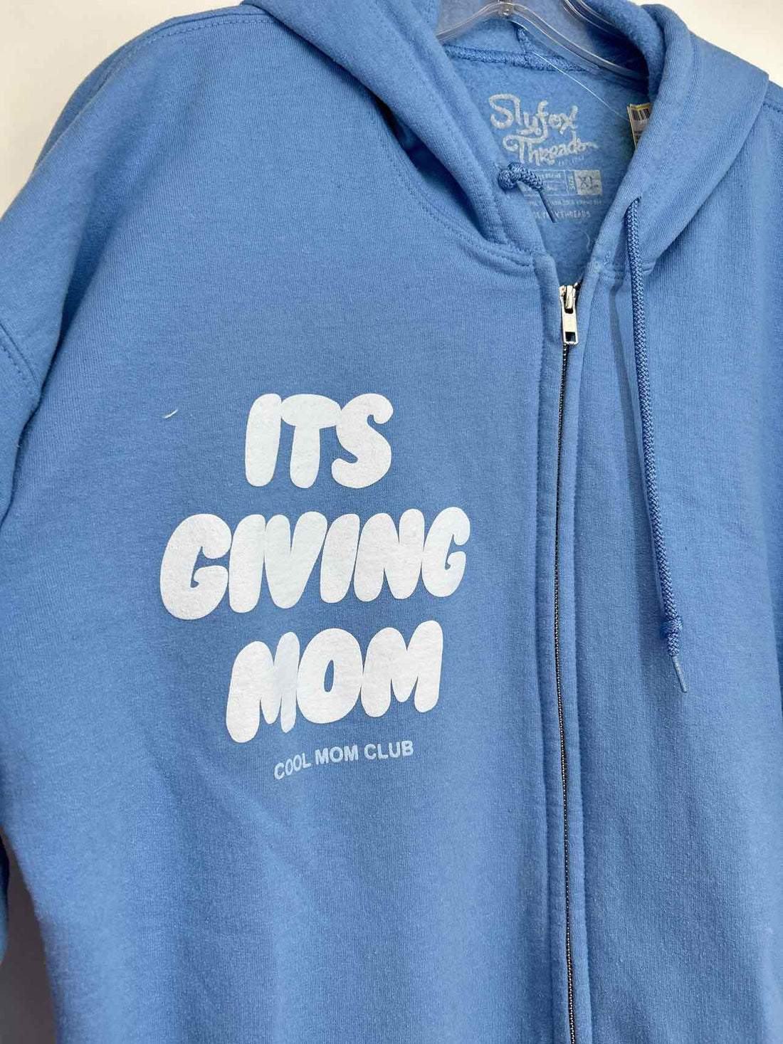 Slyfox Threads Size XL Blue Hoodie