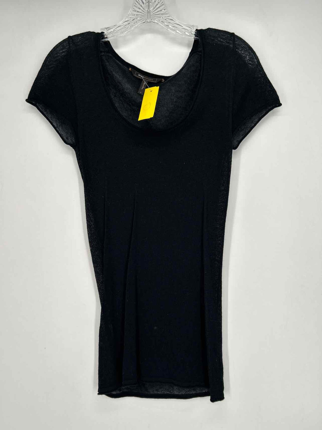 BCBG Pais Size M Black Short Sleeve