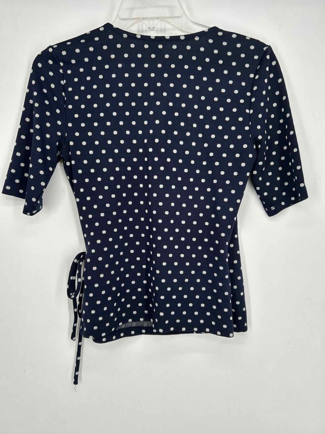 Ann Taylor Size XS Navy Polkadot NWT Short Sleeve