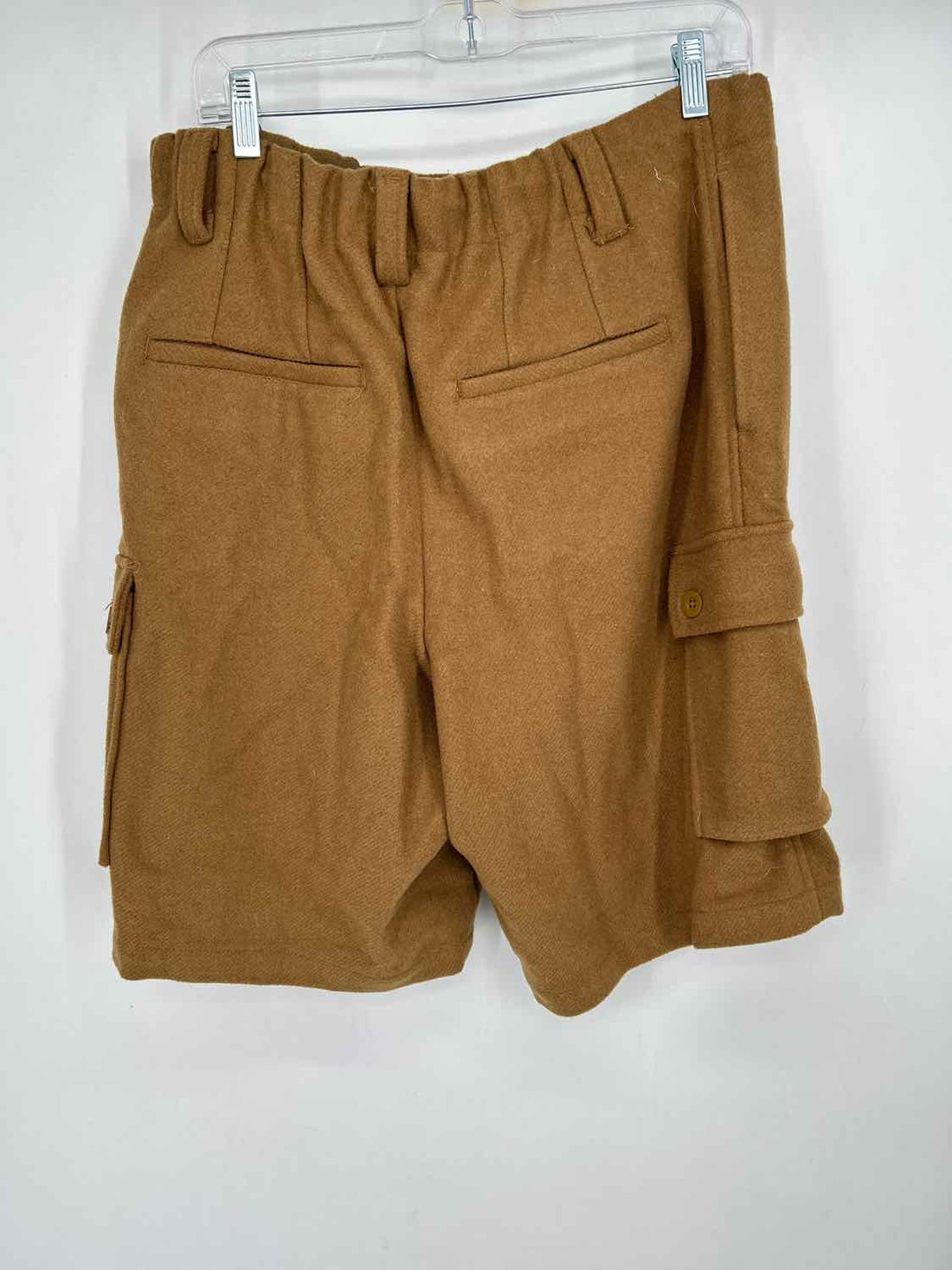 Free People Size L Brown Wool Blend Shorts