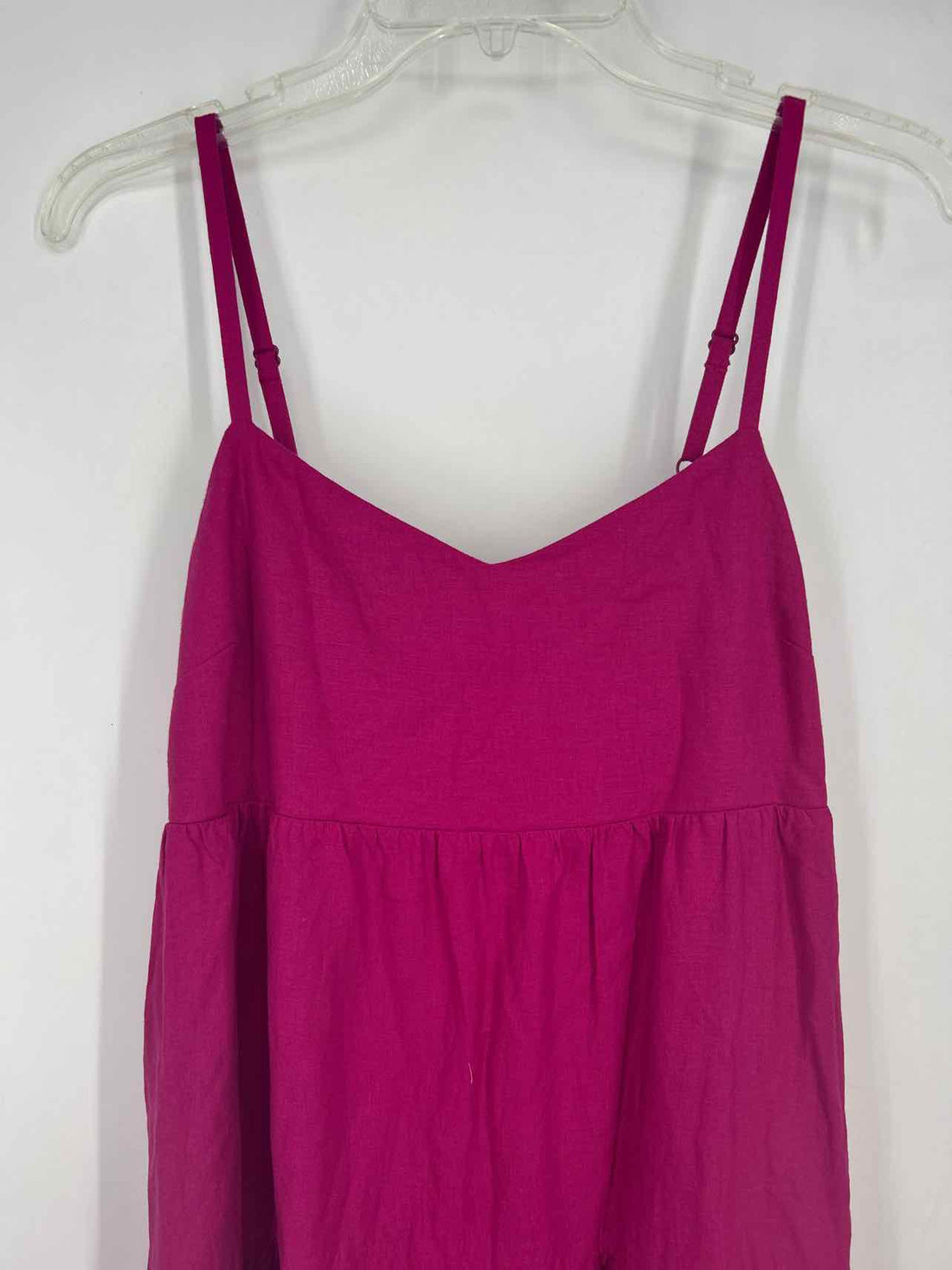 Cabi Size S Magenta Linen/Rayon Sleeveless Dress