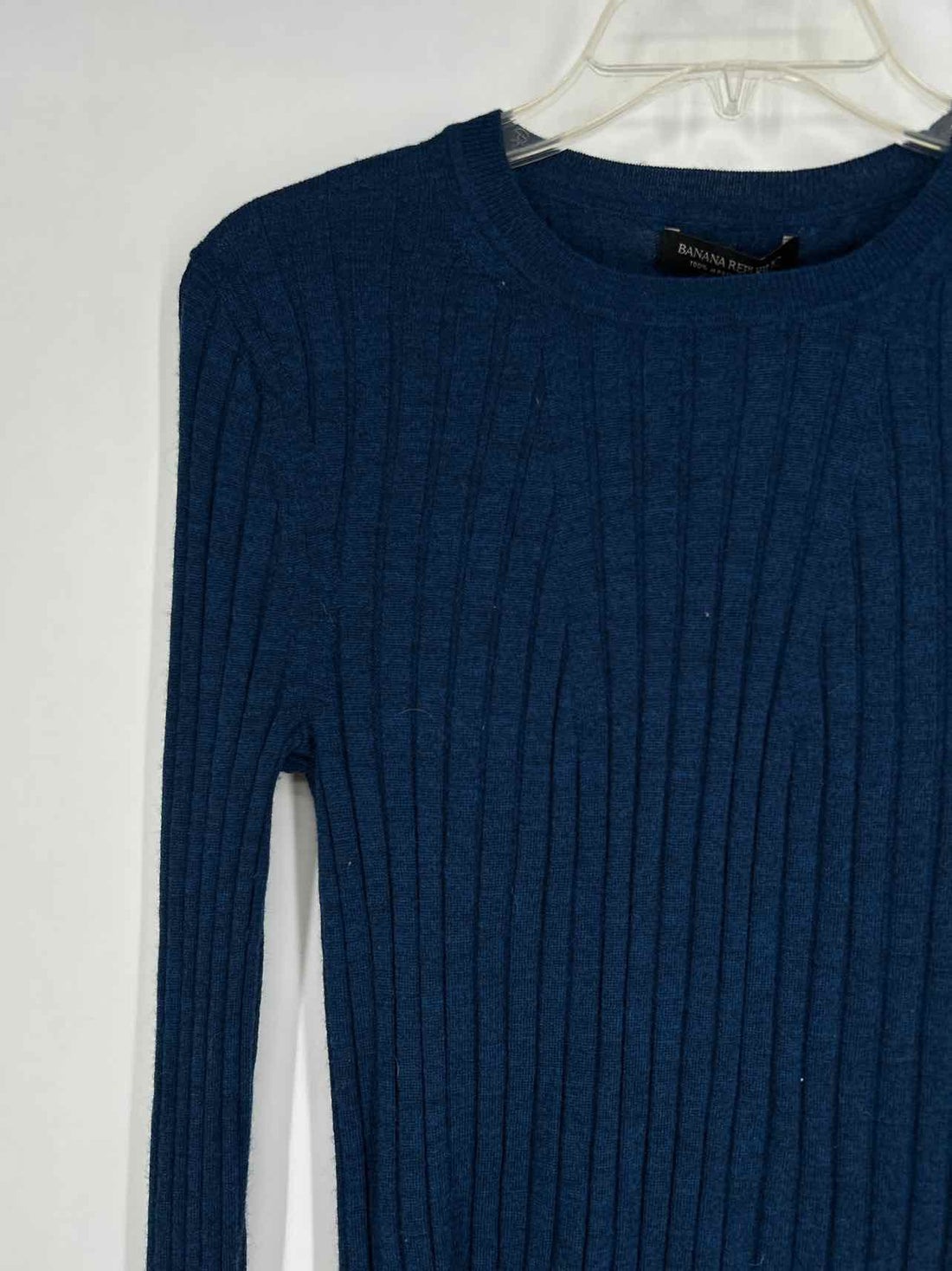 Banana Republic Size M Dark Blue Merino Wool Sweater