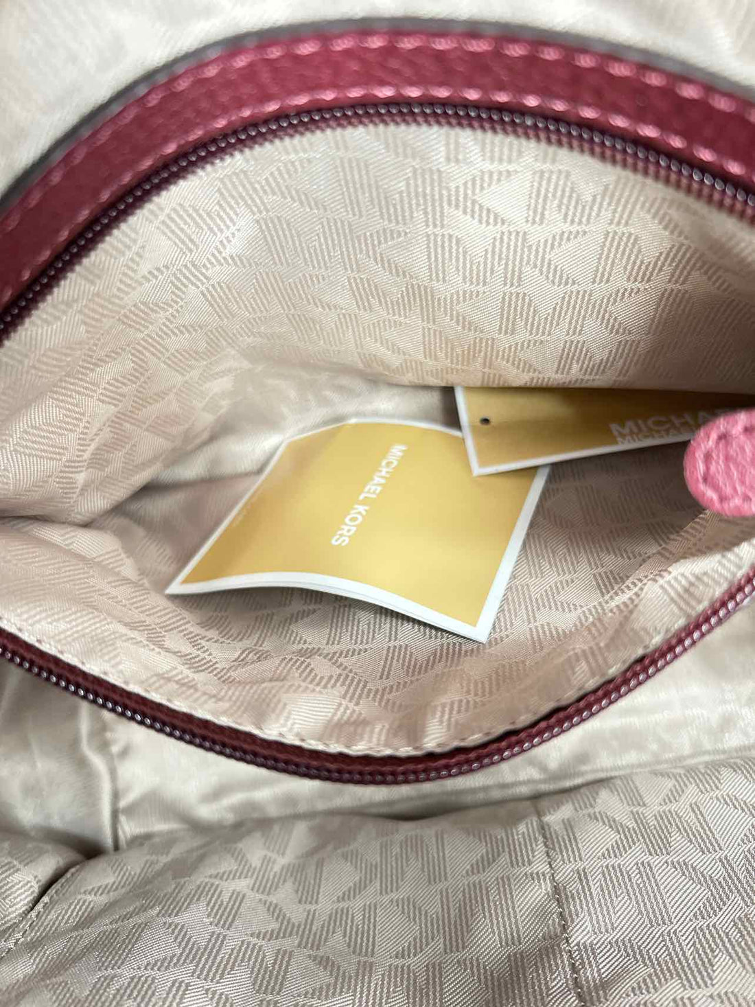 Michael Kors Merlot Pebbled Leather NWT Satchel
