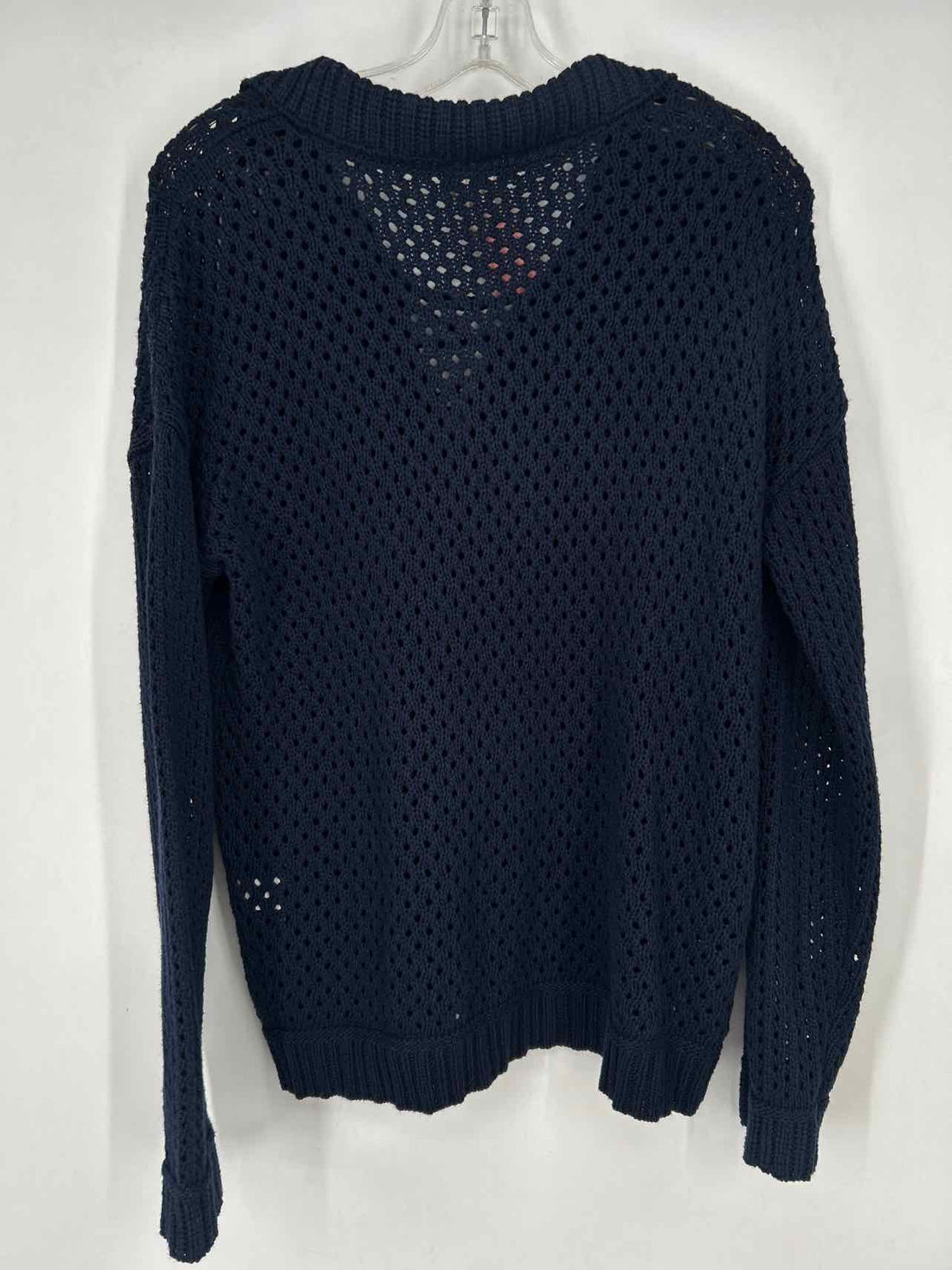 Cyrus Size S Navy Open Knit Sweater