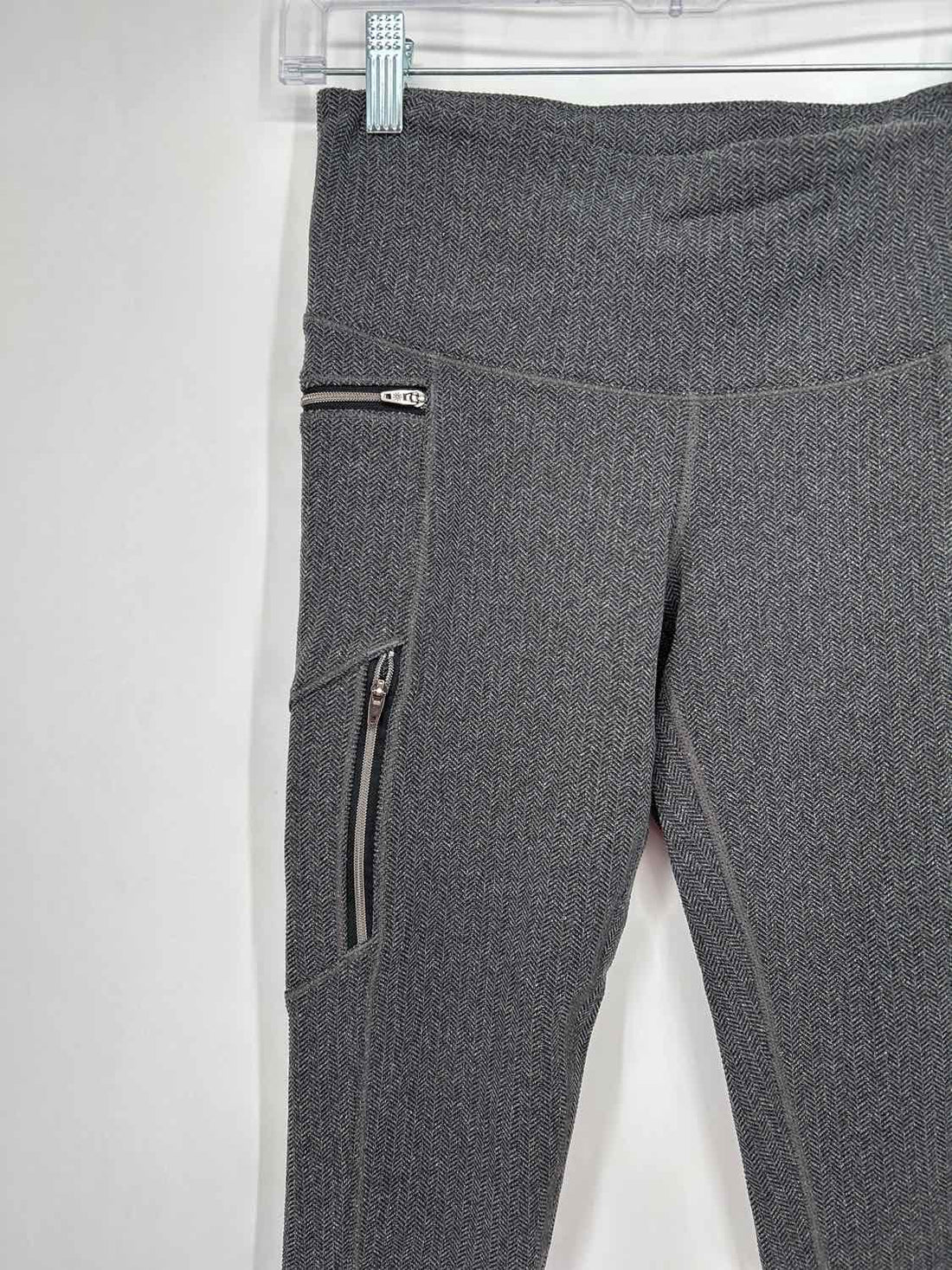 Athleta Size ST Gray Herringbone Active Leggings