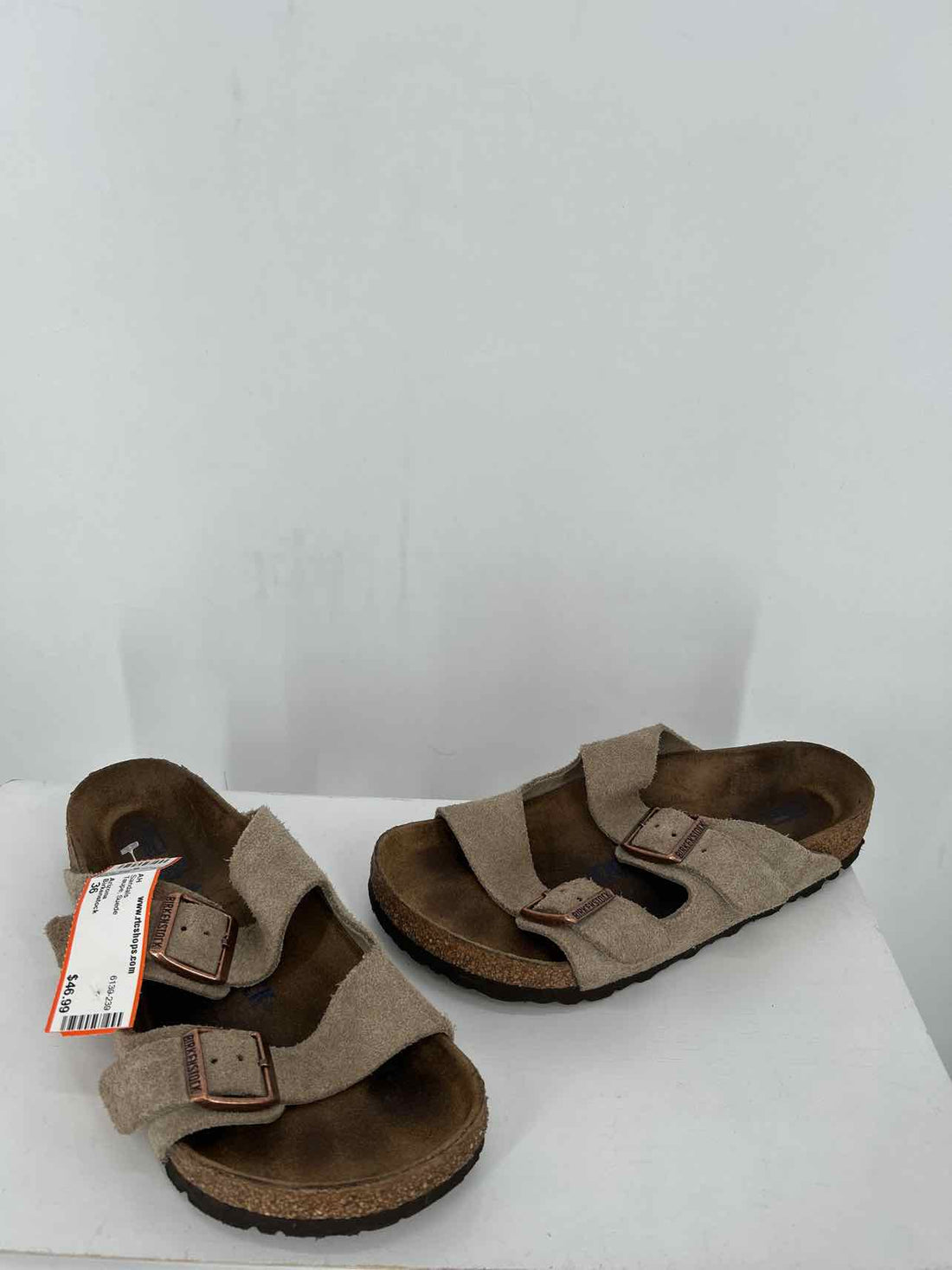 Birkenstock Women Size 36 Taupe Suede Sandals