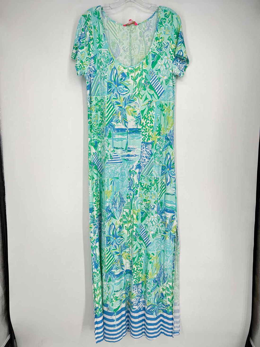 Lilly Pulitzer L Blue Print Short Sleeve Lilly Pulitzer Dress